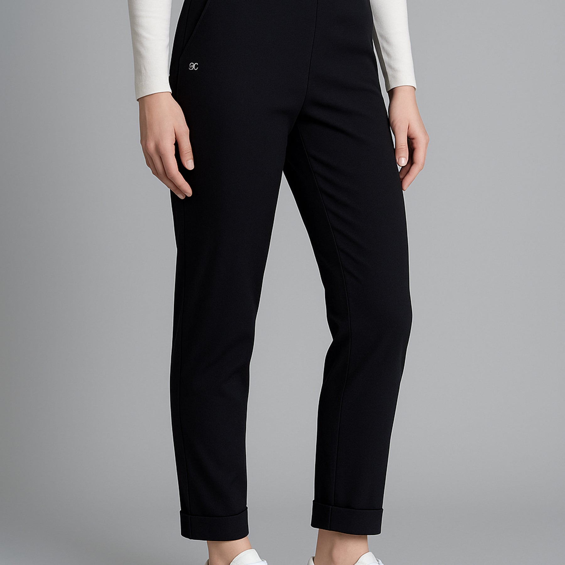 CARLA FERRONI Pantalone Lungo Donna in Punto Milano Morbido e Caldo ART. 70033