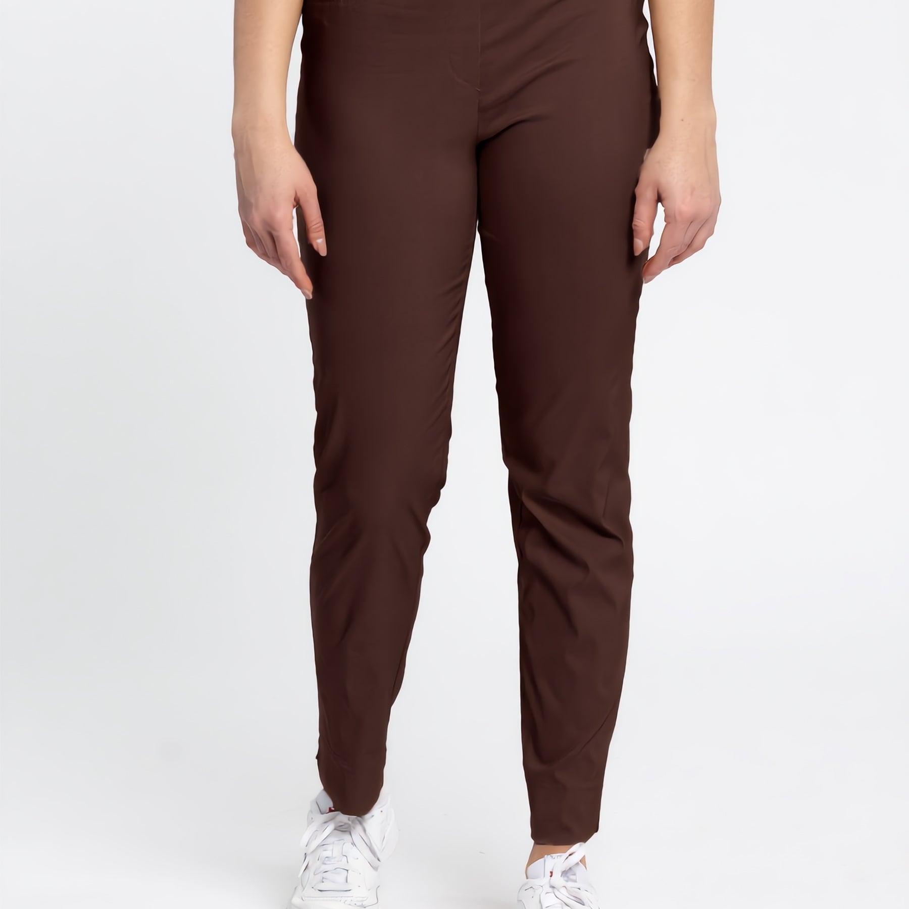 Pantalone Donna Elastico in Vita Tessuto Bengalina Leggero CARLA FERRONI 16020