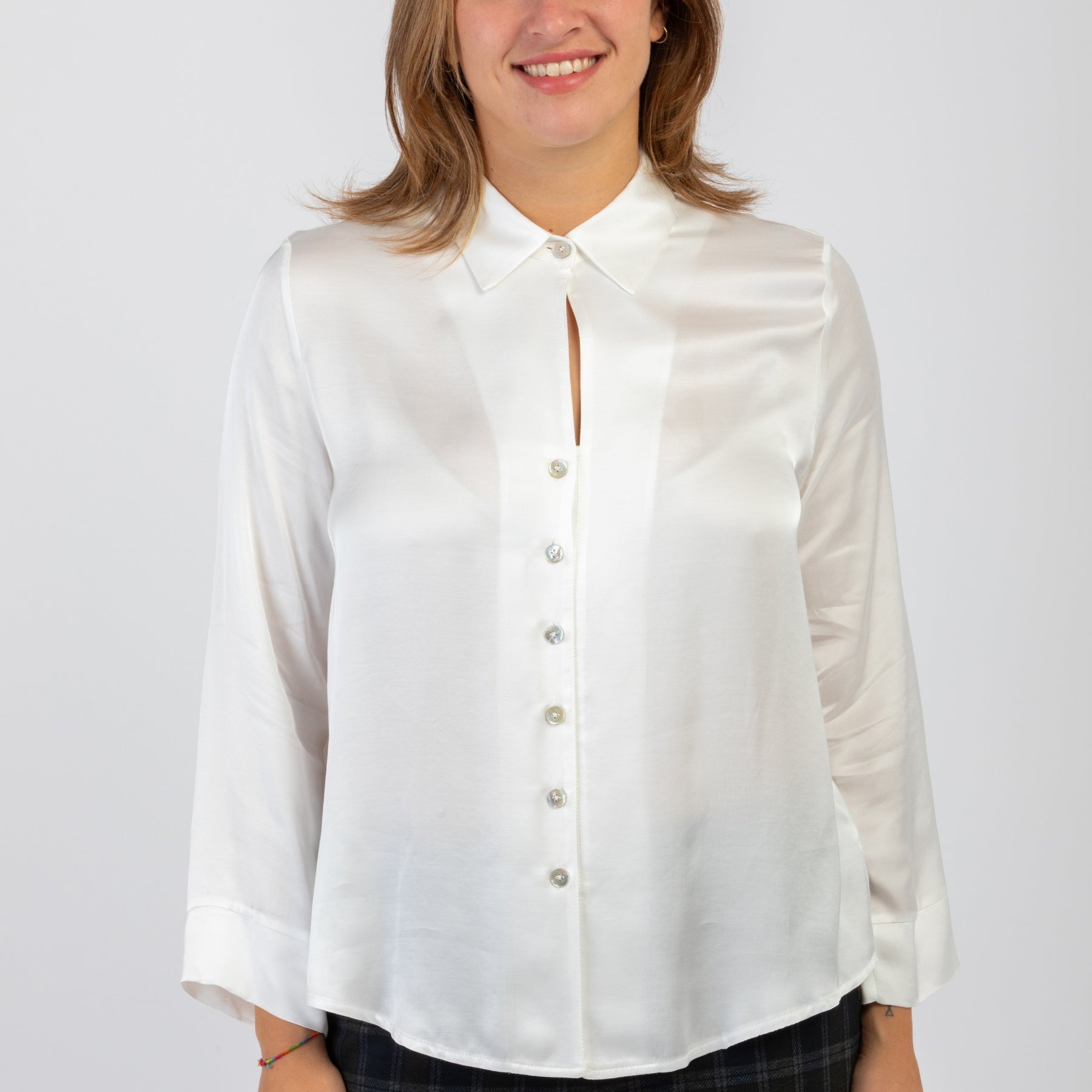 CARLA FERRONI Camicia Donna Manica Lunga Raso ART. 50034
