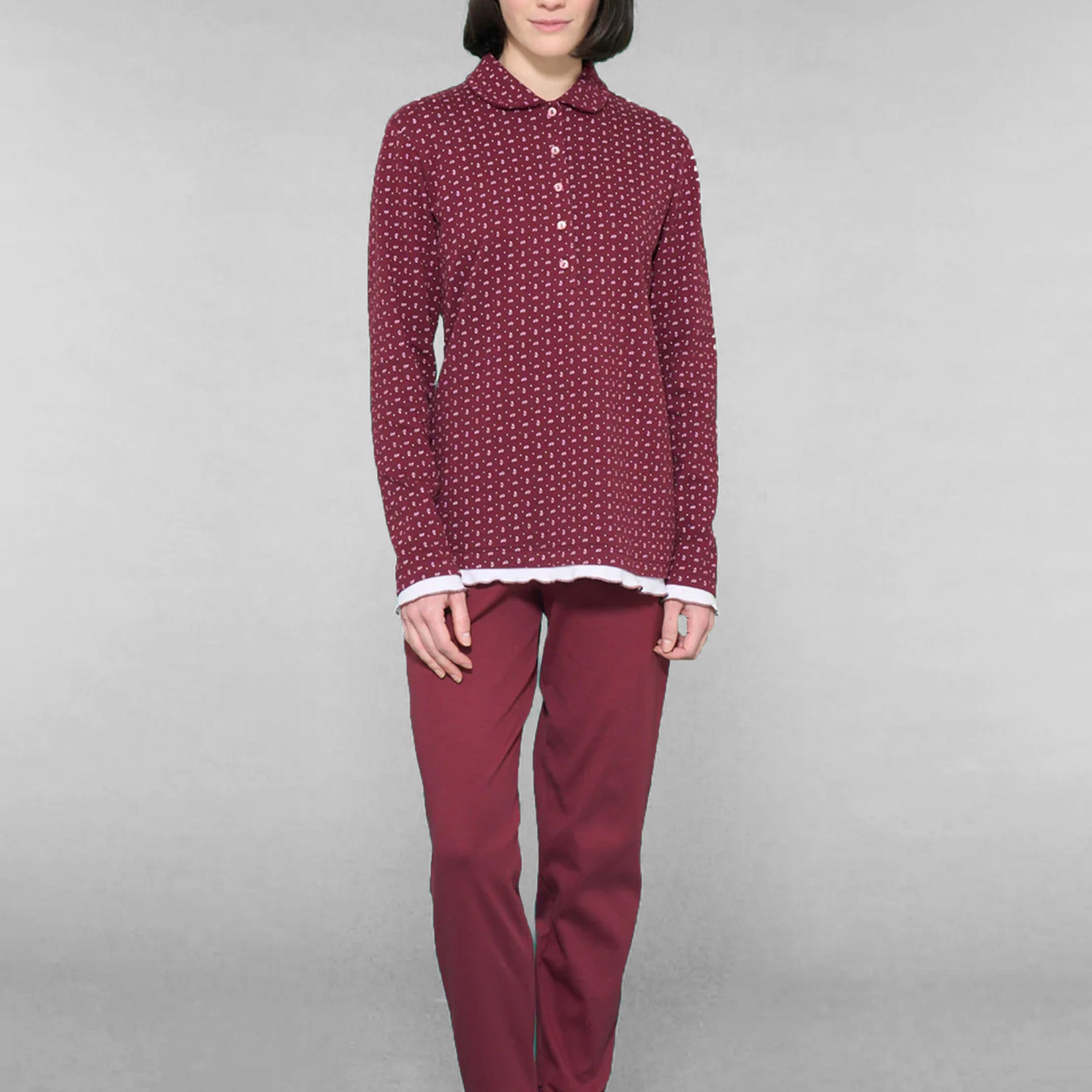 Pigiama Donna 100% Cotone Felpato RAGNO DN97N1