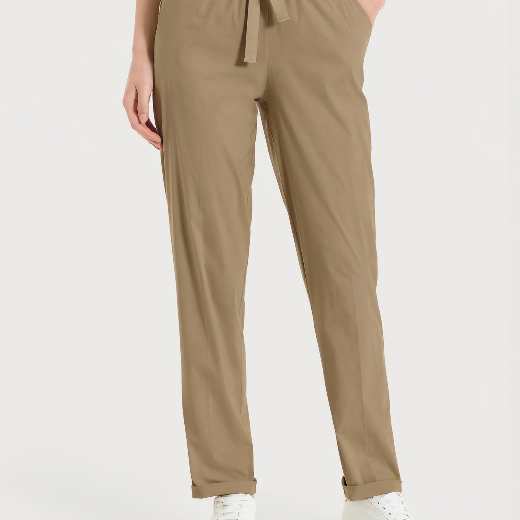 RAGNO Pantalone Lungo Donna Coulisse Cotone Estivo DH15PU