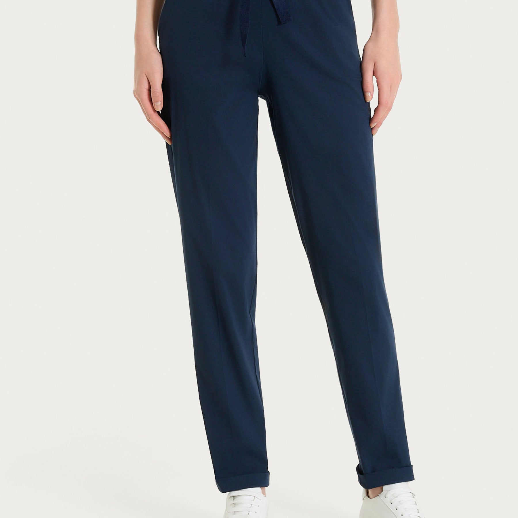RAGNO Pantalone Lungo Donna Coulisse Cotone Estivo DH15PU