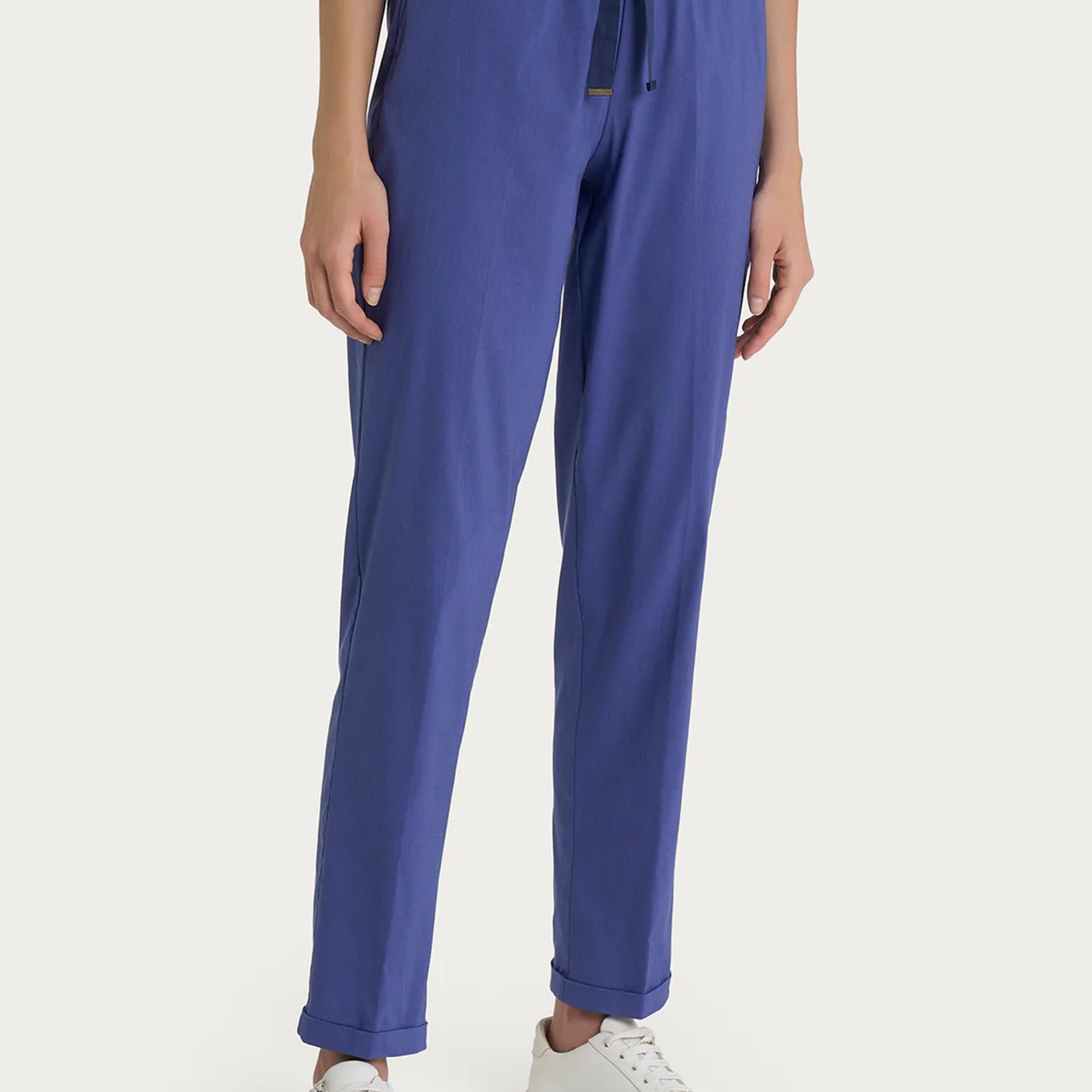 RAGNO Pantalone Lungo Donna Coulisse Cotone Estivo DH15PU