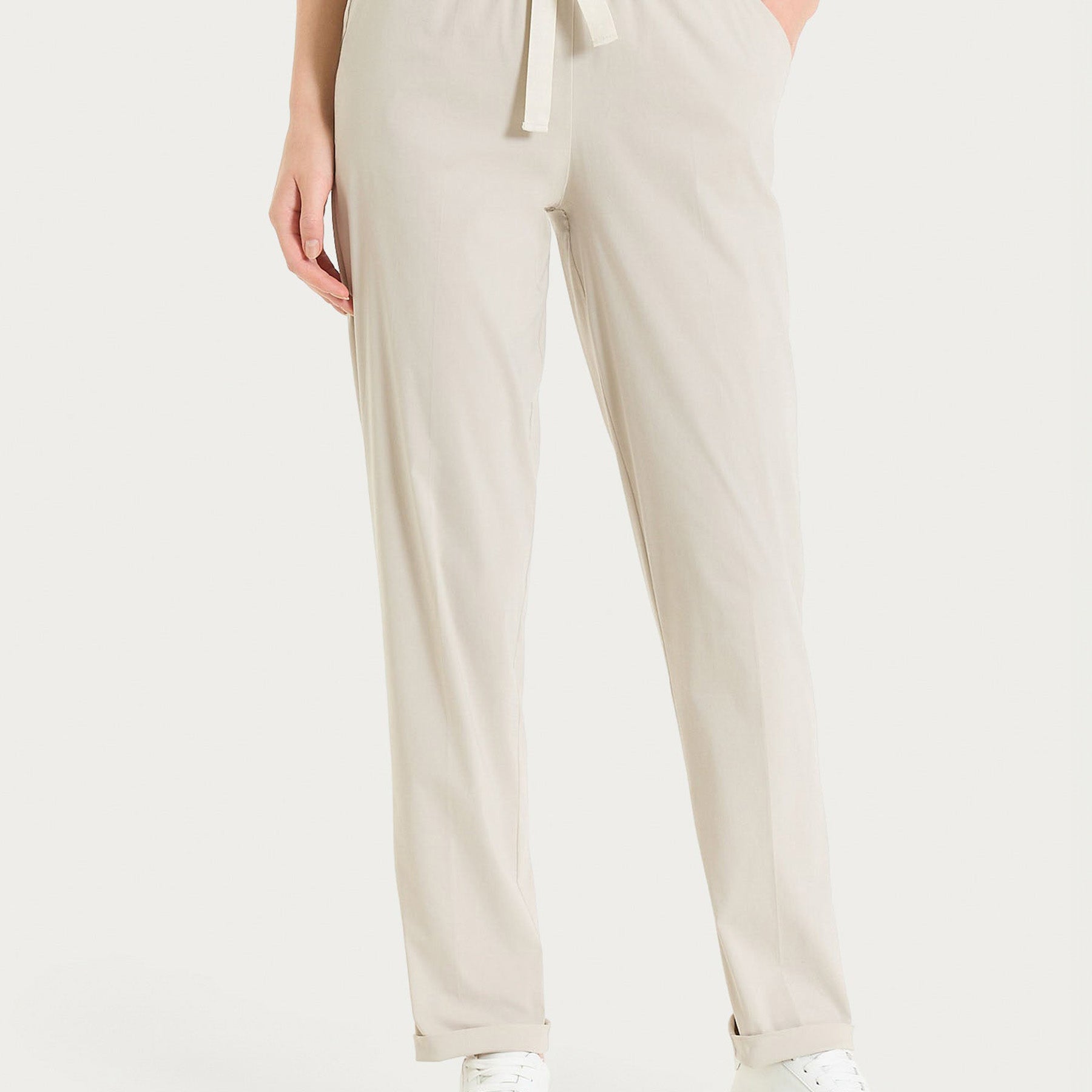 RAGNO Pantalone Lungo Donna Coulisse Cotone Estivo DH15PU