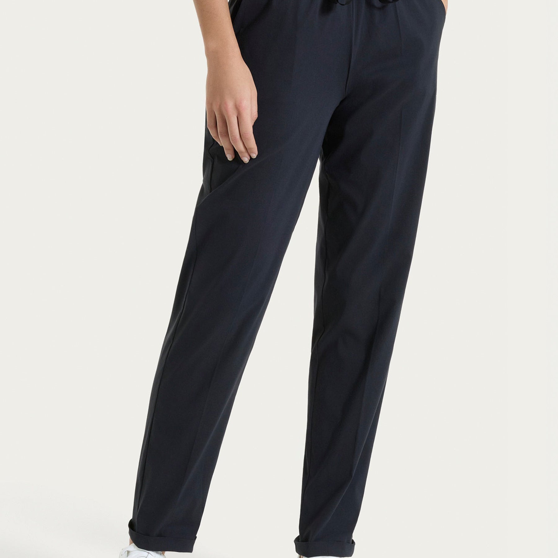 RAGNO Pantalone Lungo Donna Coulisse Cotone Estivo DH15PU