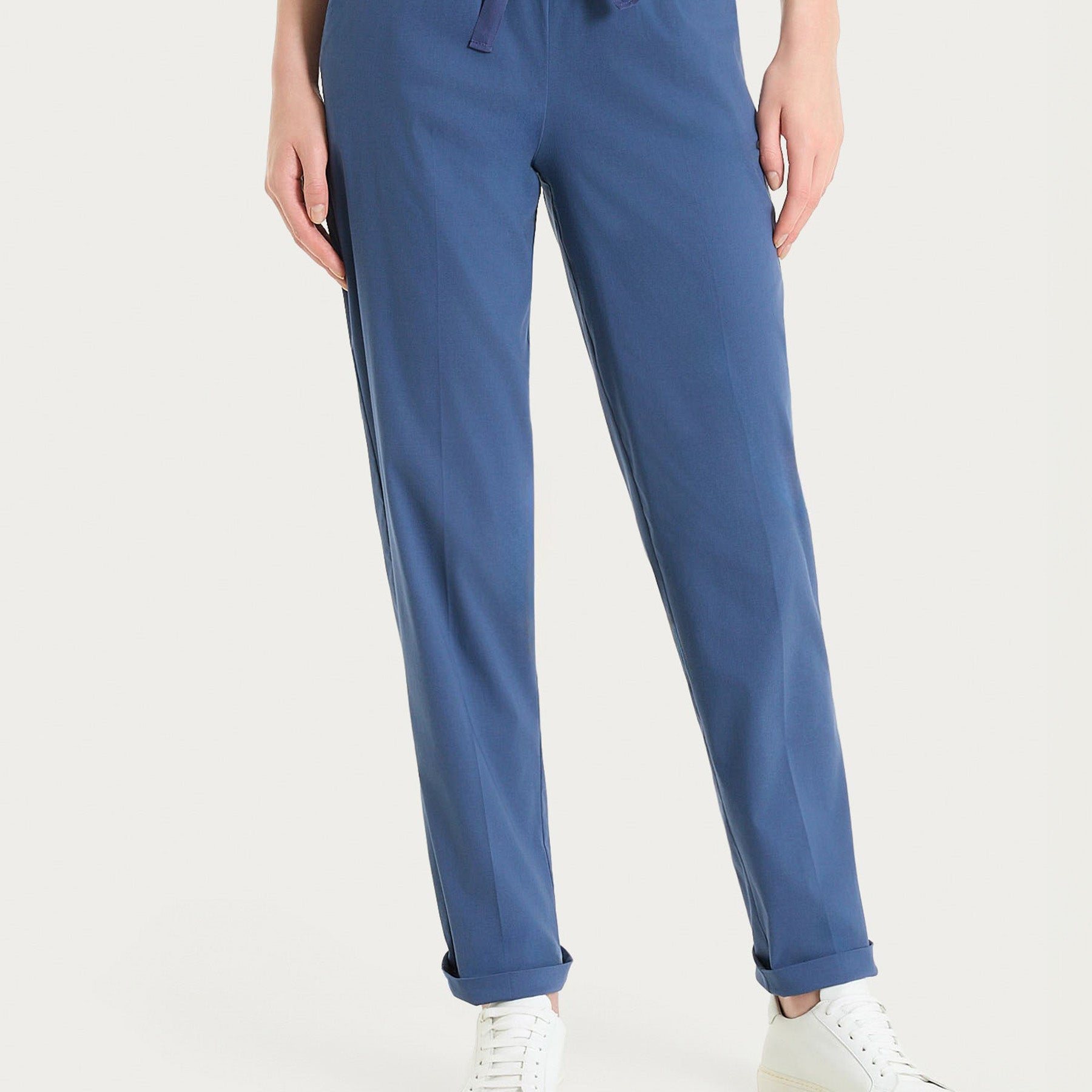 RAGNO Pantalone Lungo Donna Coulisse Cotone Estivo DH15PU