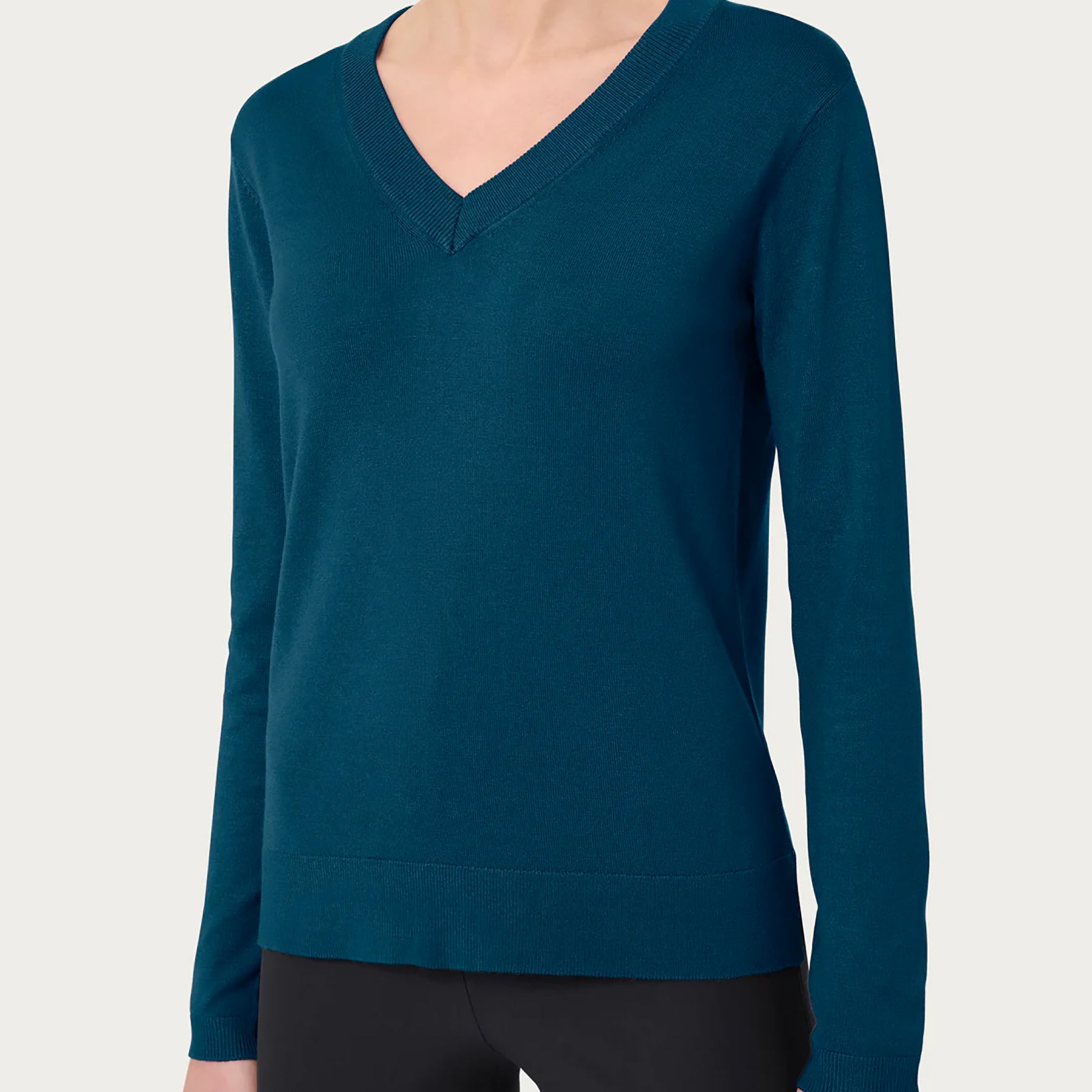 Maglia Scollo V Donna Caldo Viscosa RAGNO DI44TU