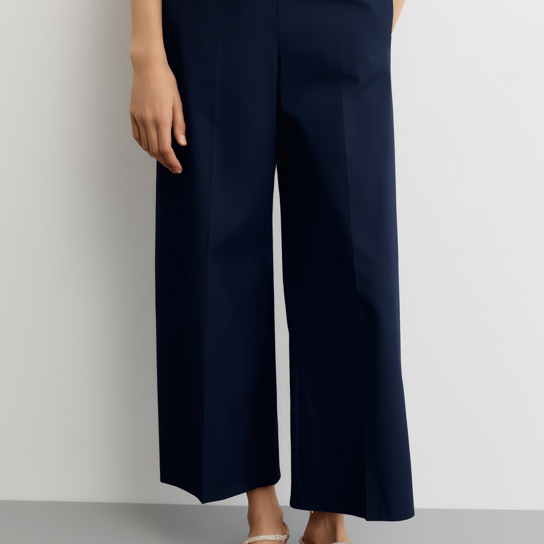 EMME MARELLA Pantalone Donna Zampetta Gabardina ART. DISCHI