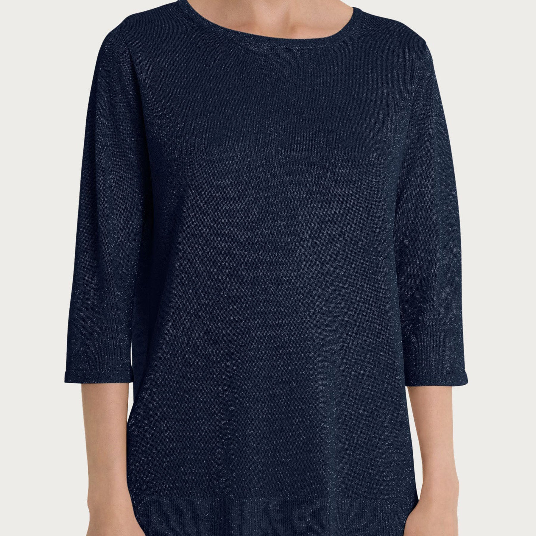 RAGNO T-shirt Donna Collo a Barchetta Inserti Lurex DN05MB