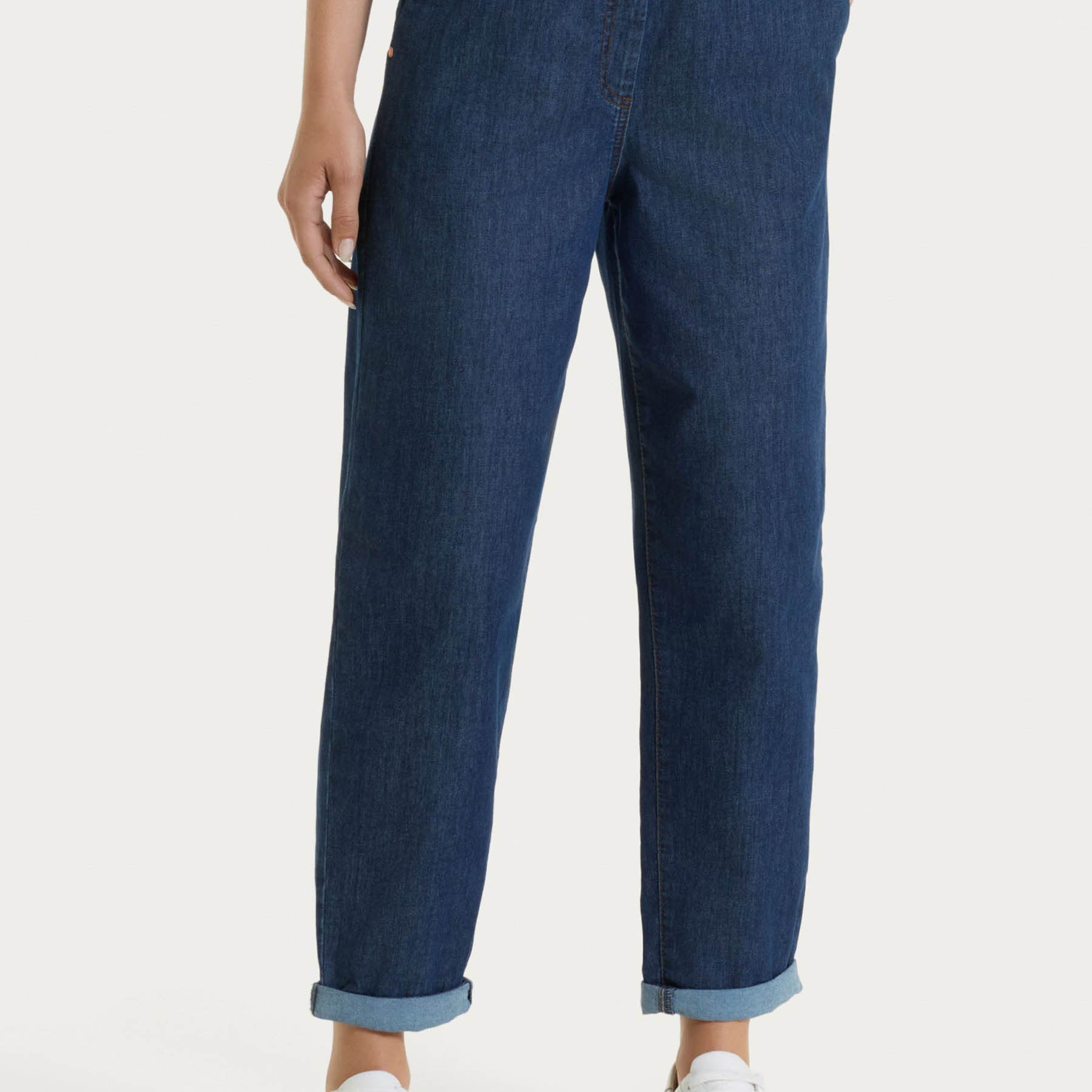 RAGNO Pantalone Lungo Donna Tessuto Jeans Cotone Leggero DN18P7