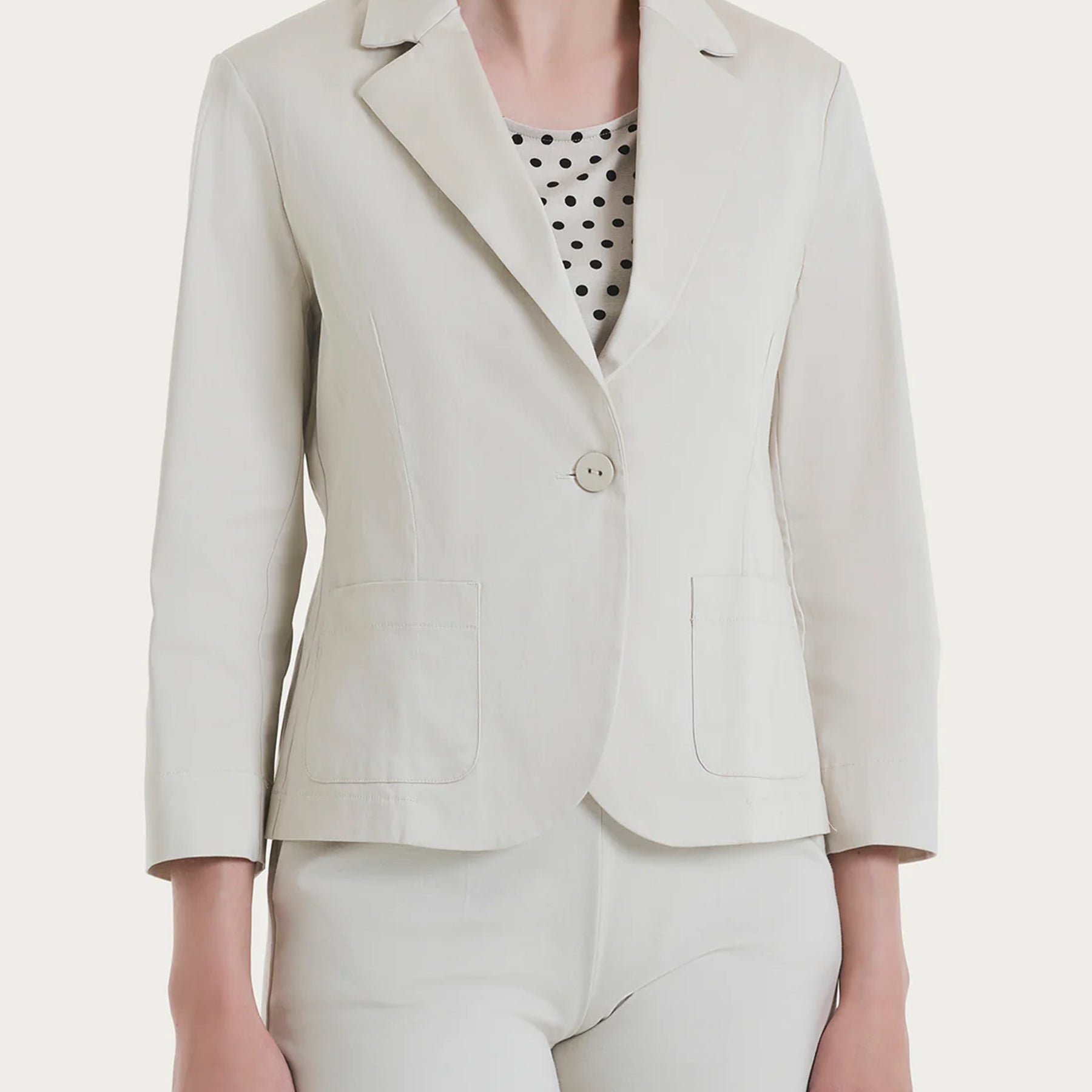 Giacca Donna Manica Tre Quarti Cotone Leggero RAGNO DN22GR