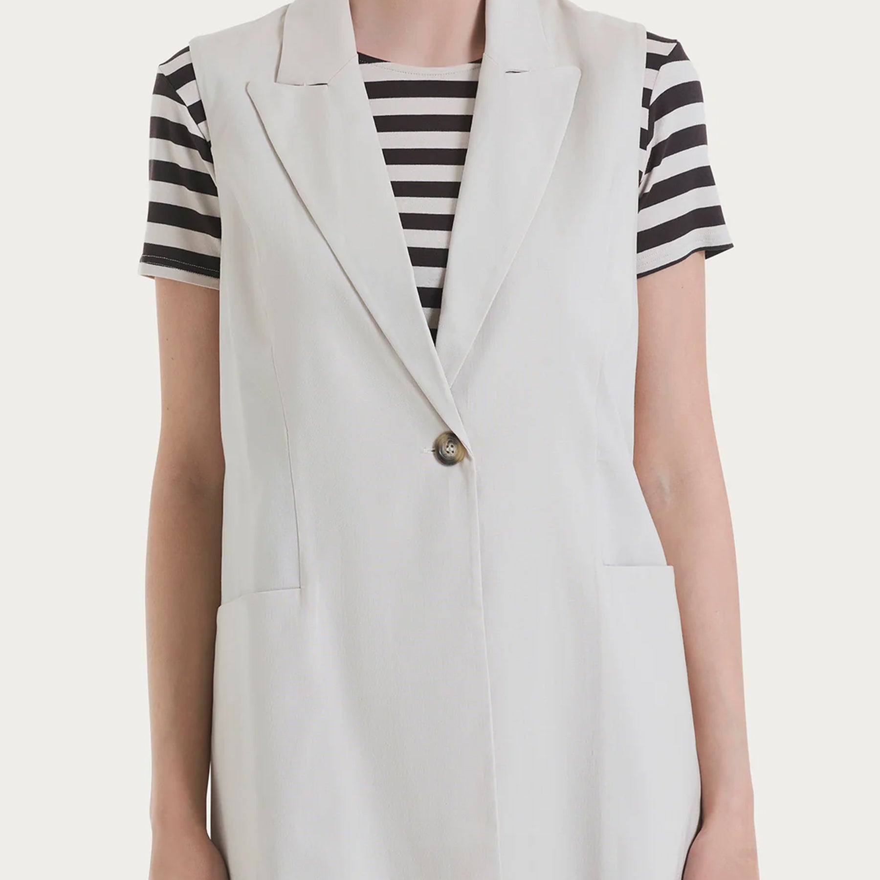 Gilet Donna Lungo Un Bottone RAGNO DP79GL