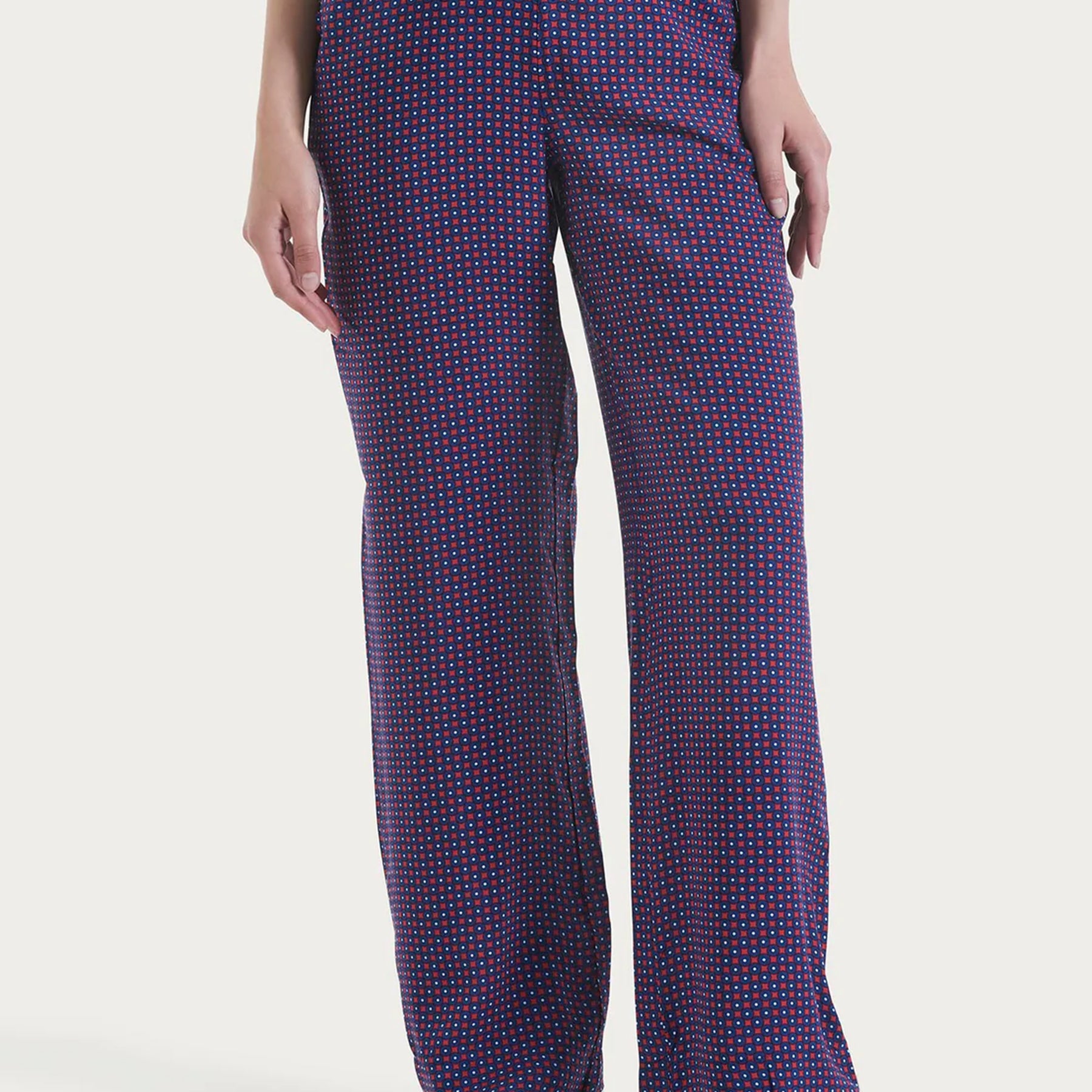 Pantalone Donna Microfantasia 100% Viscosa RAGNO DQ22PE