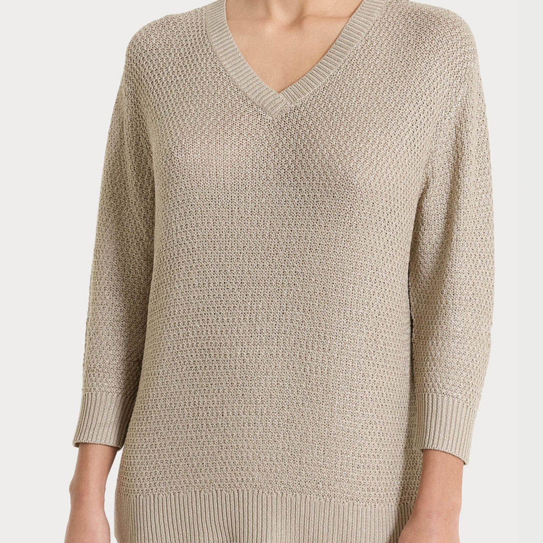 RAGNO Maglia Donna Scollo V Lurex Estiva DS02M2