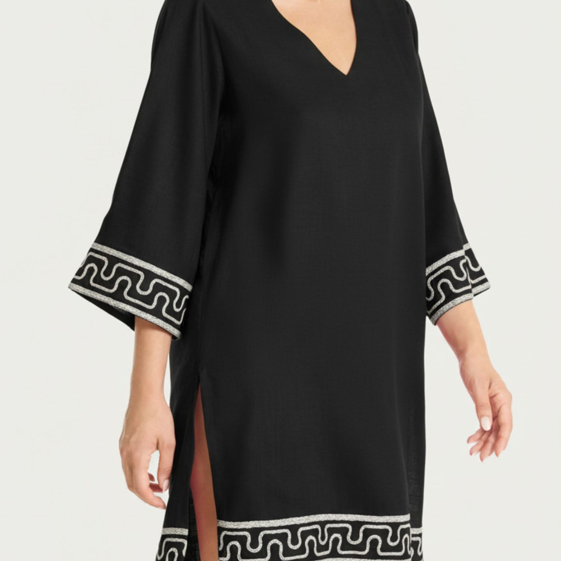 RAGNO Maglia Donna Manica 3/4 Caftano Viscosa Estiva DS18DQ