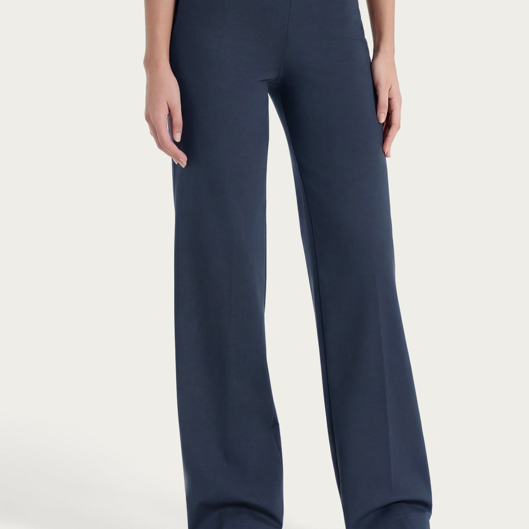 RAGNO Pantalone Lungo Donna Elastico Cotone Estivo DS30PE