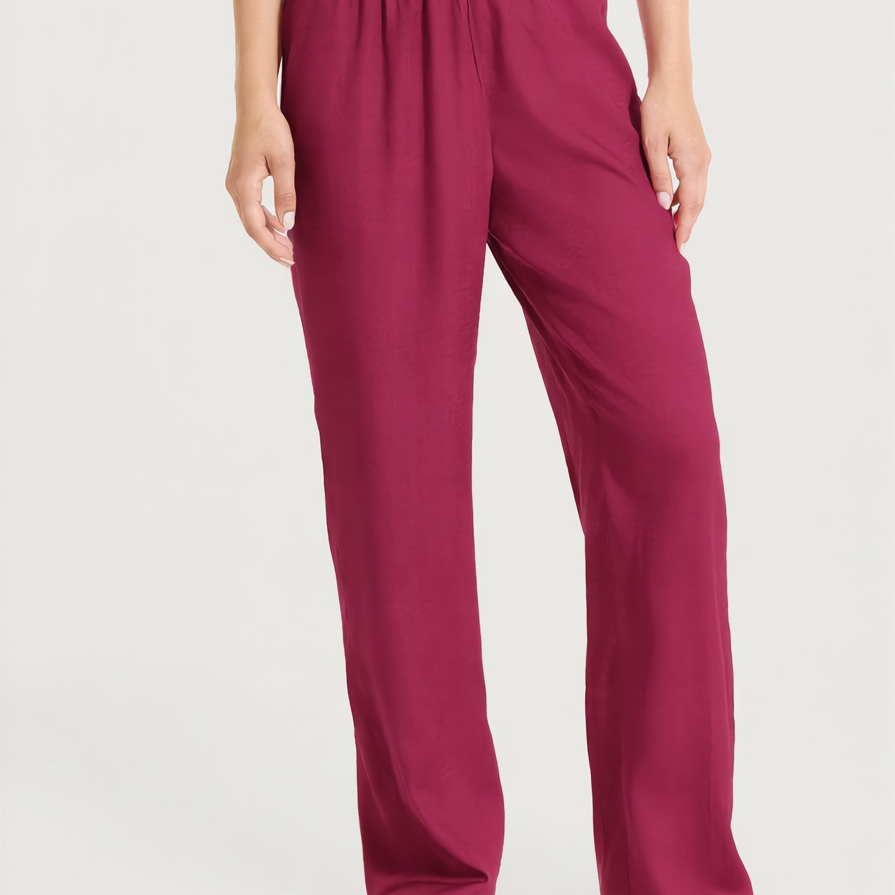 RAGNO Pantalone Lungo Donna in Mussola Viscosa Estiva DS54PE