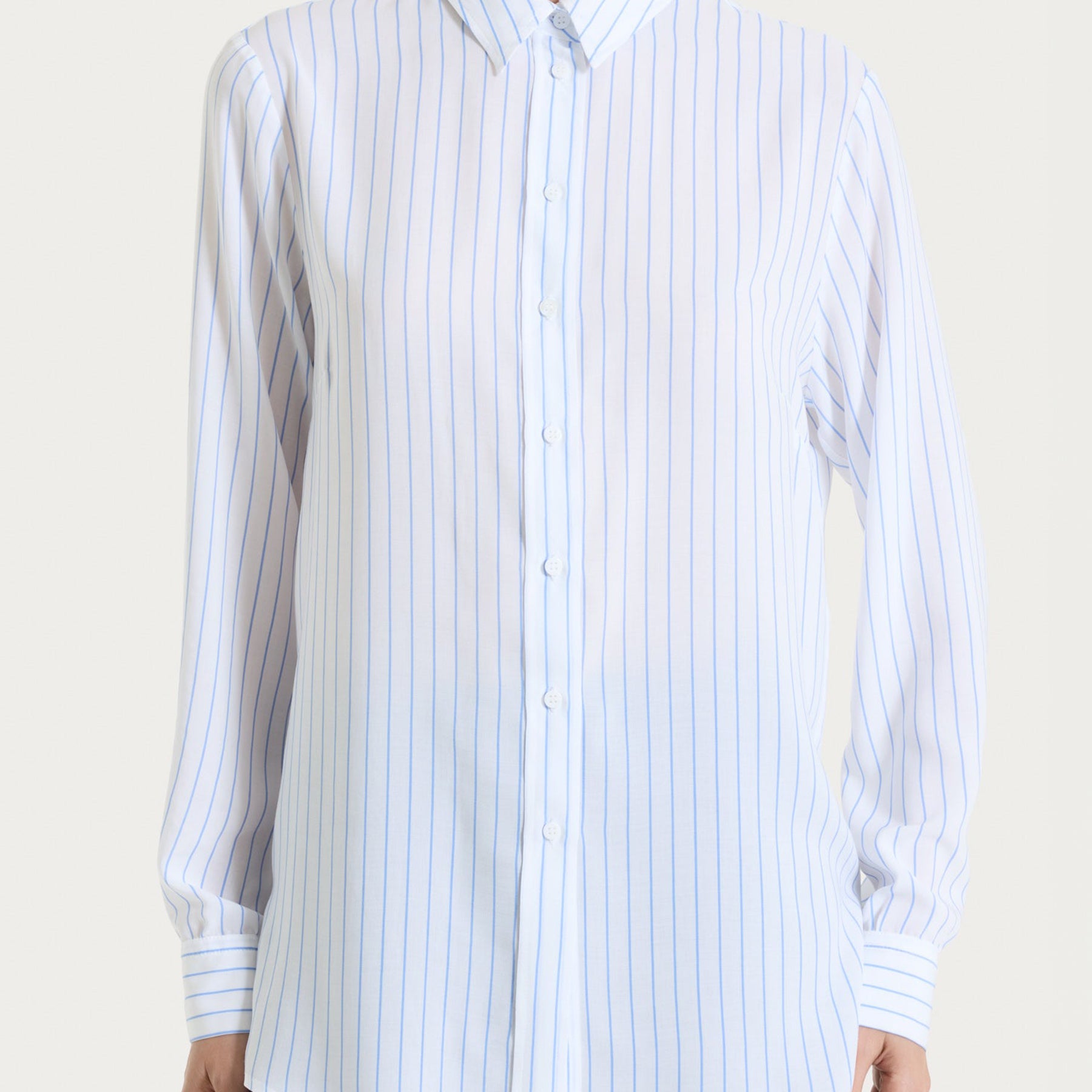 RAGNO Camicia Donna Tessuto Leggero Fantasia Rigata DS57SC