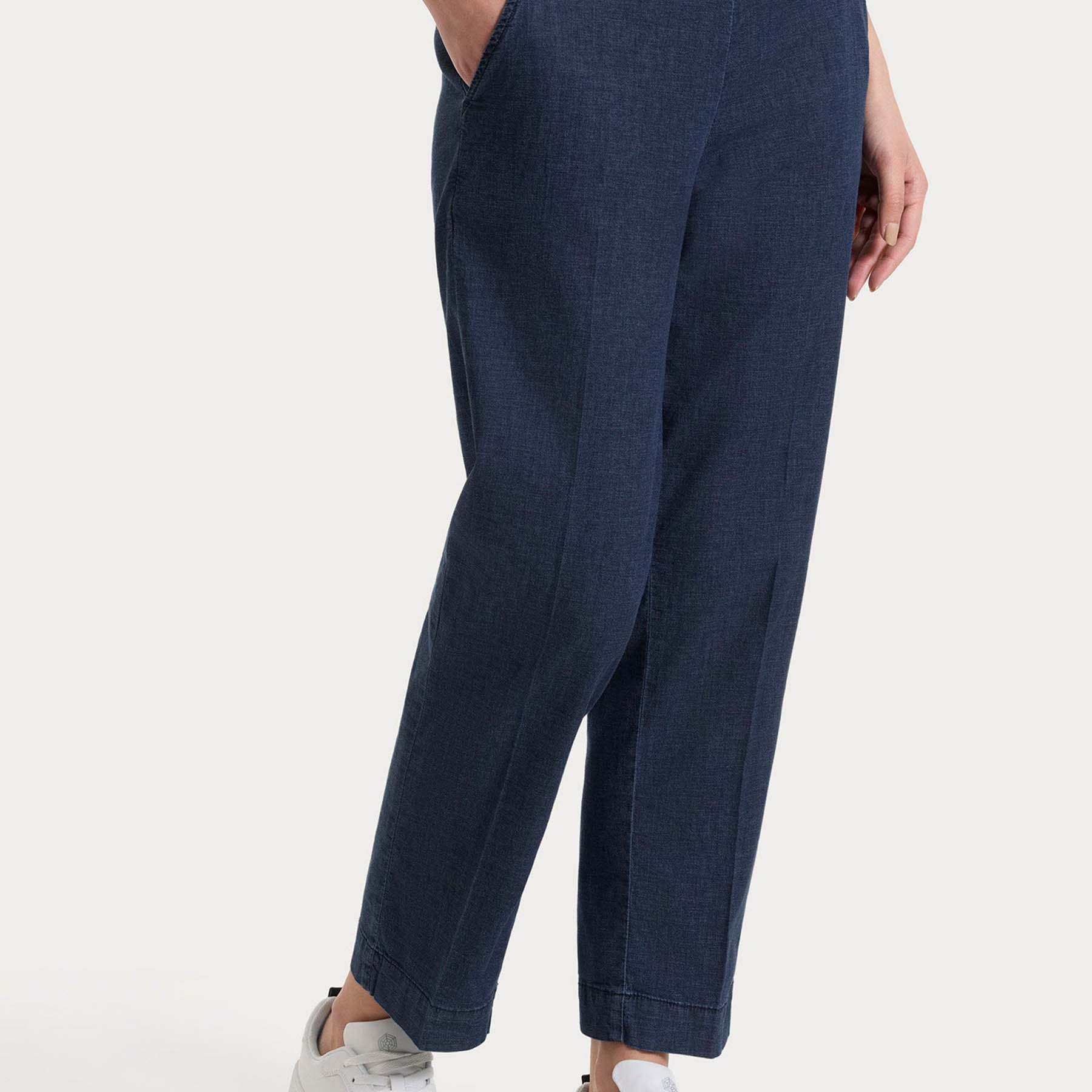 RAGNO Pantalone Lungo Donna Jeans a Sigaretta Estivo DS87PP