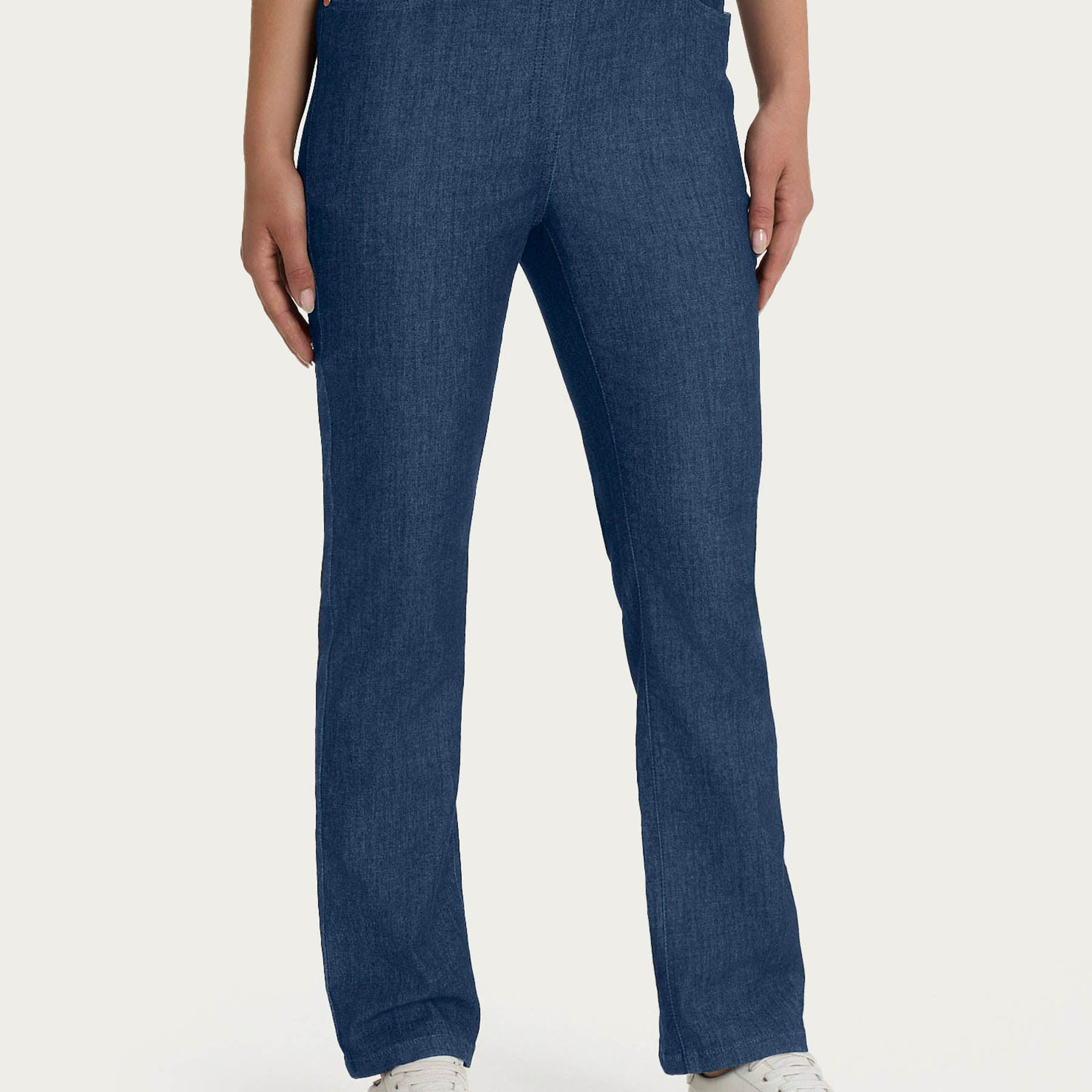 RAGNO Pantalone Lungo Donna Tessuto Jeans Cotone Estivo DN18PP