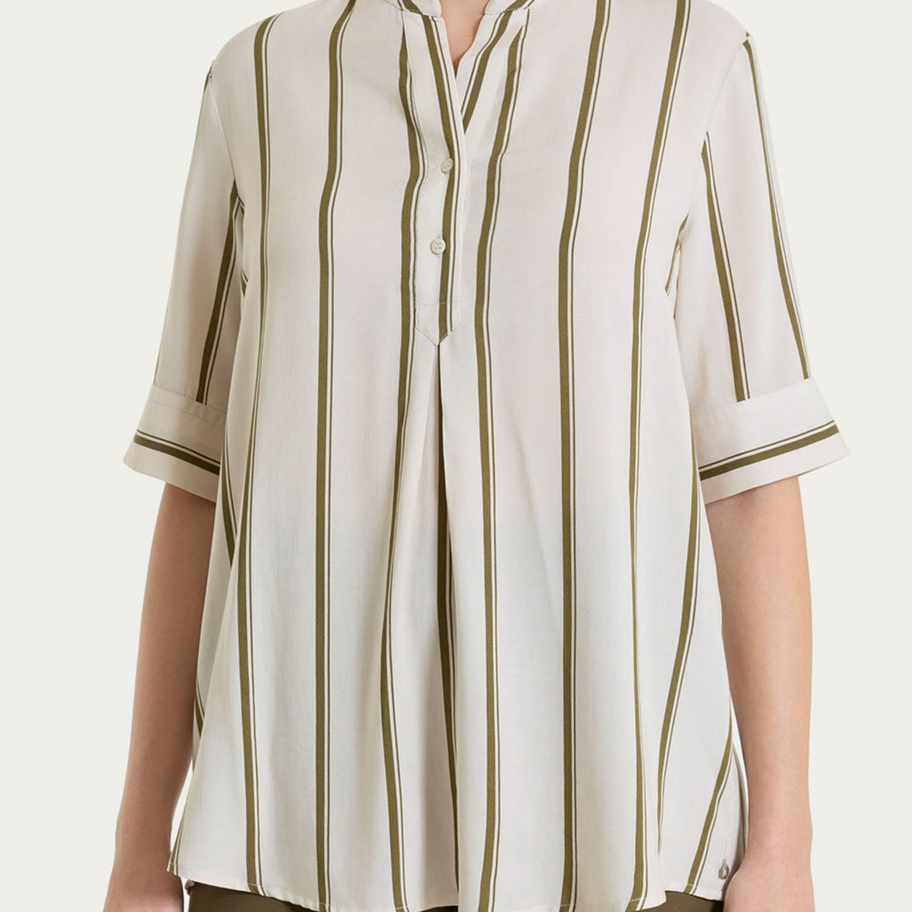 RAGNO Casacca Donna Manica 3/4 Tessuto Leggero Rigata DS92SQ