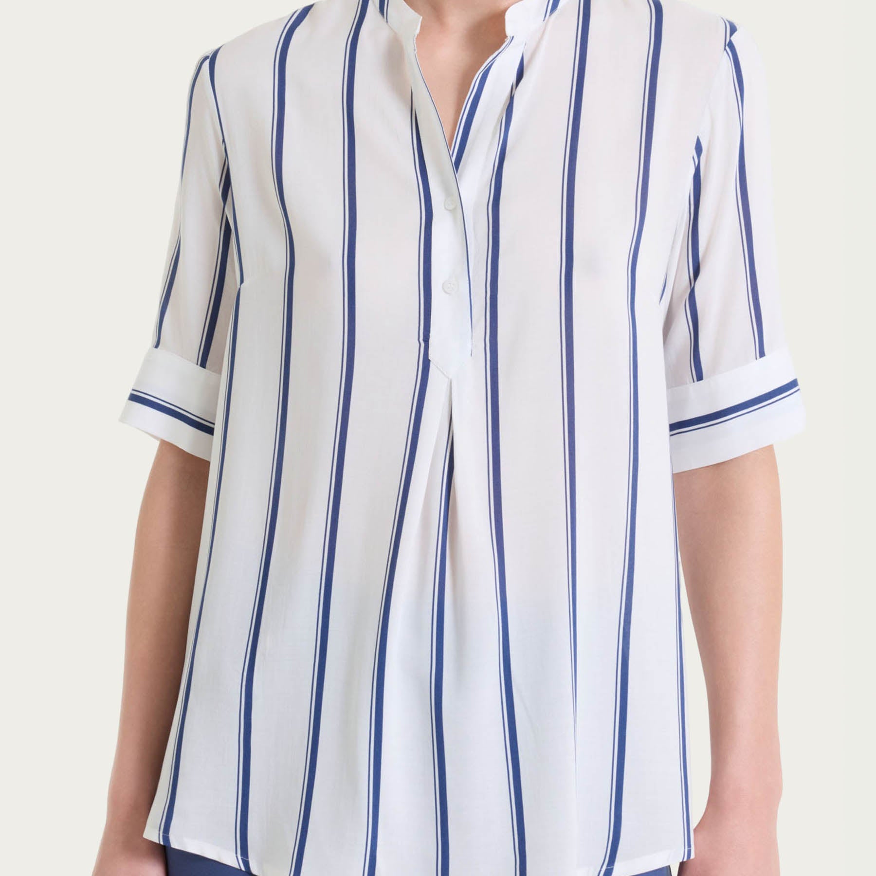 RAGNO Casacca Donna Manica 3/4 Tessuto Leggero Rigata DS92SQ