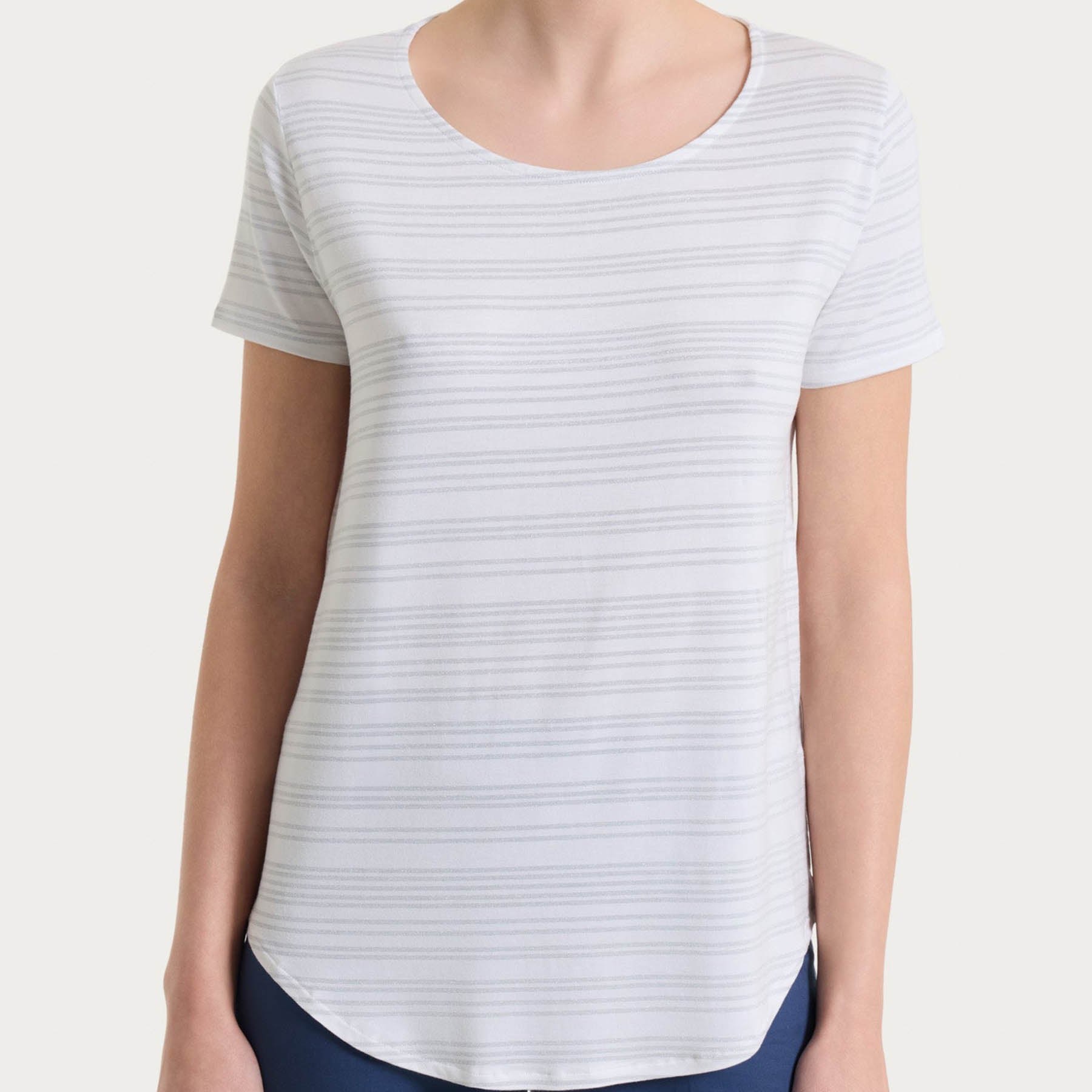 RAGNO Maglia Donna Mezza Manica Estiva Inserti Lurex DS94T7