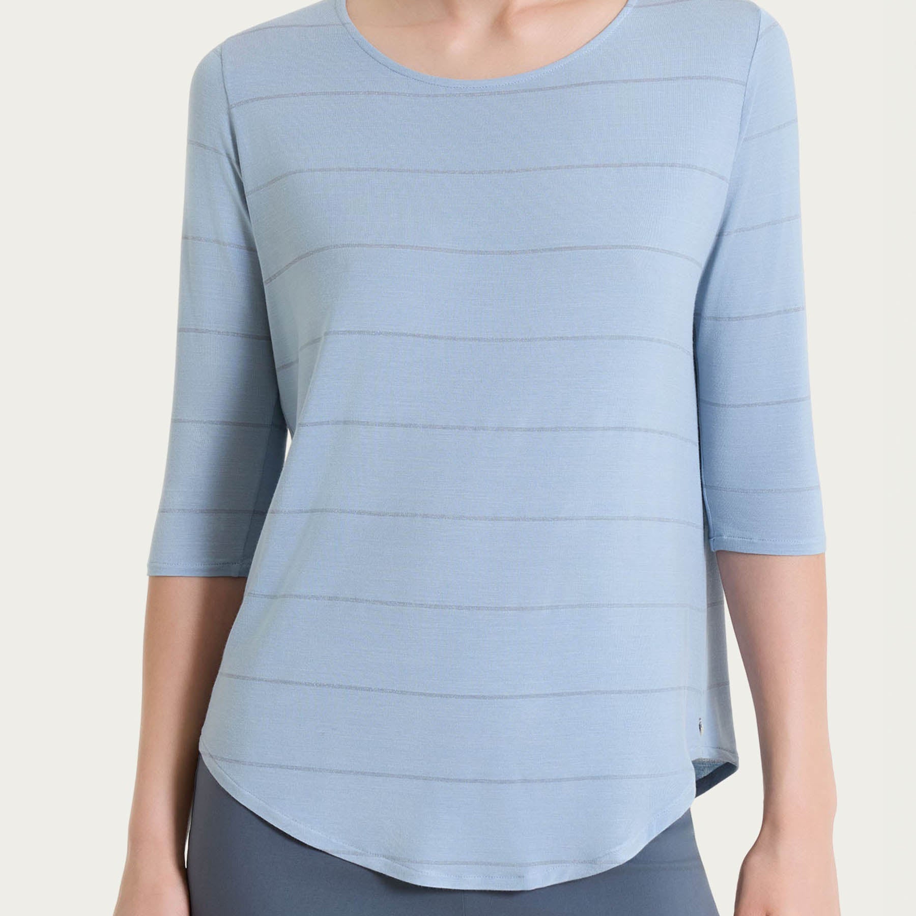 RAGNO Maglia Donna Manica 3/4 Tessuto Leggero Rigato DT15TW