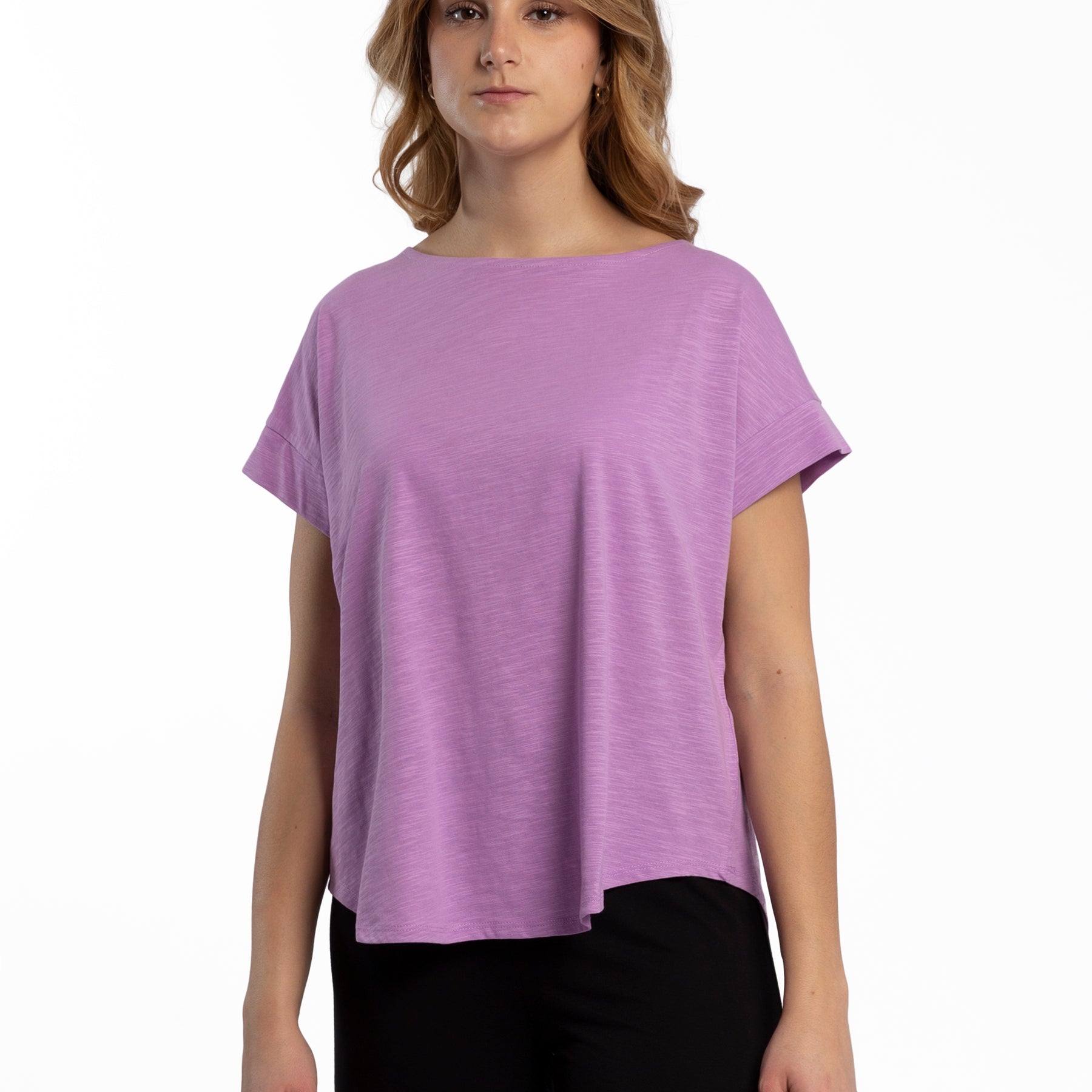 T-Shirt Donna 100% Cotone Fiammato MARKUP MW11007