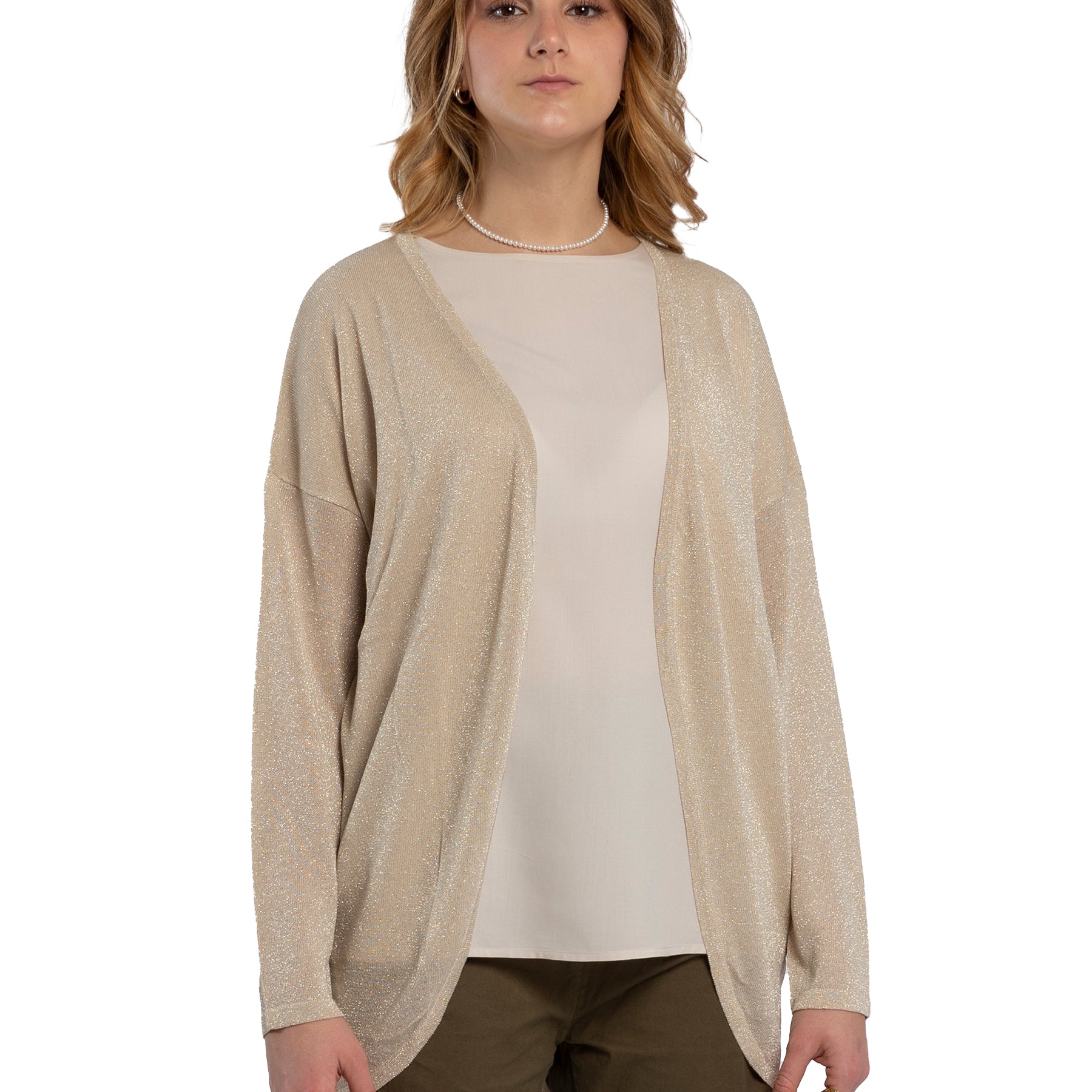 Coprispalle Donna Manica Tre Quarti Viscosa Lamè RAGNO DN05MO