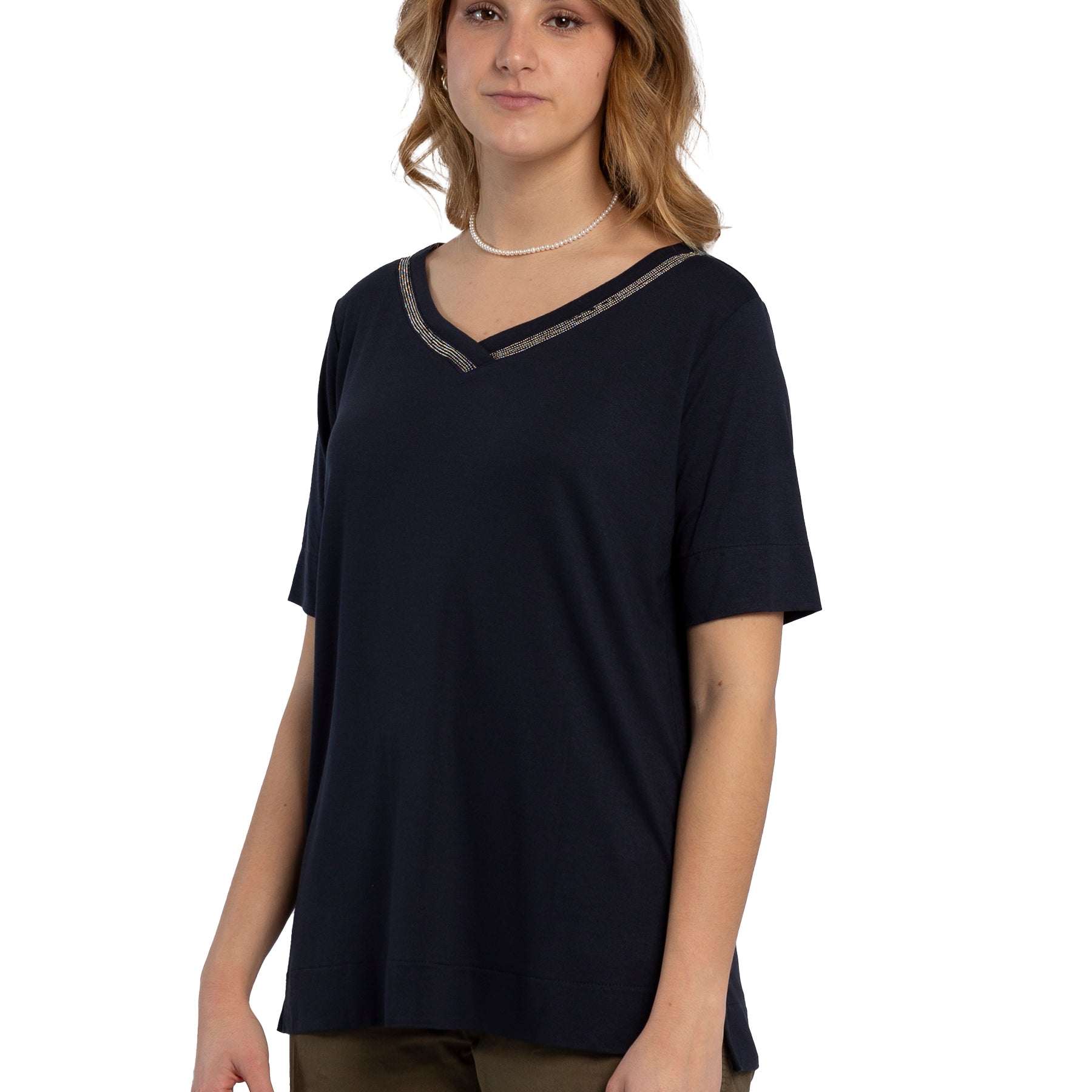 T-Shirt Donna Mezza Manica Viscosa RAGNO DN21T8