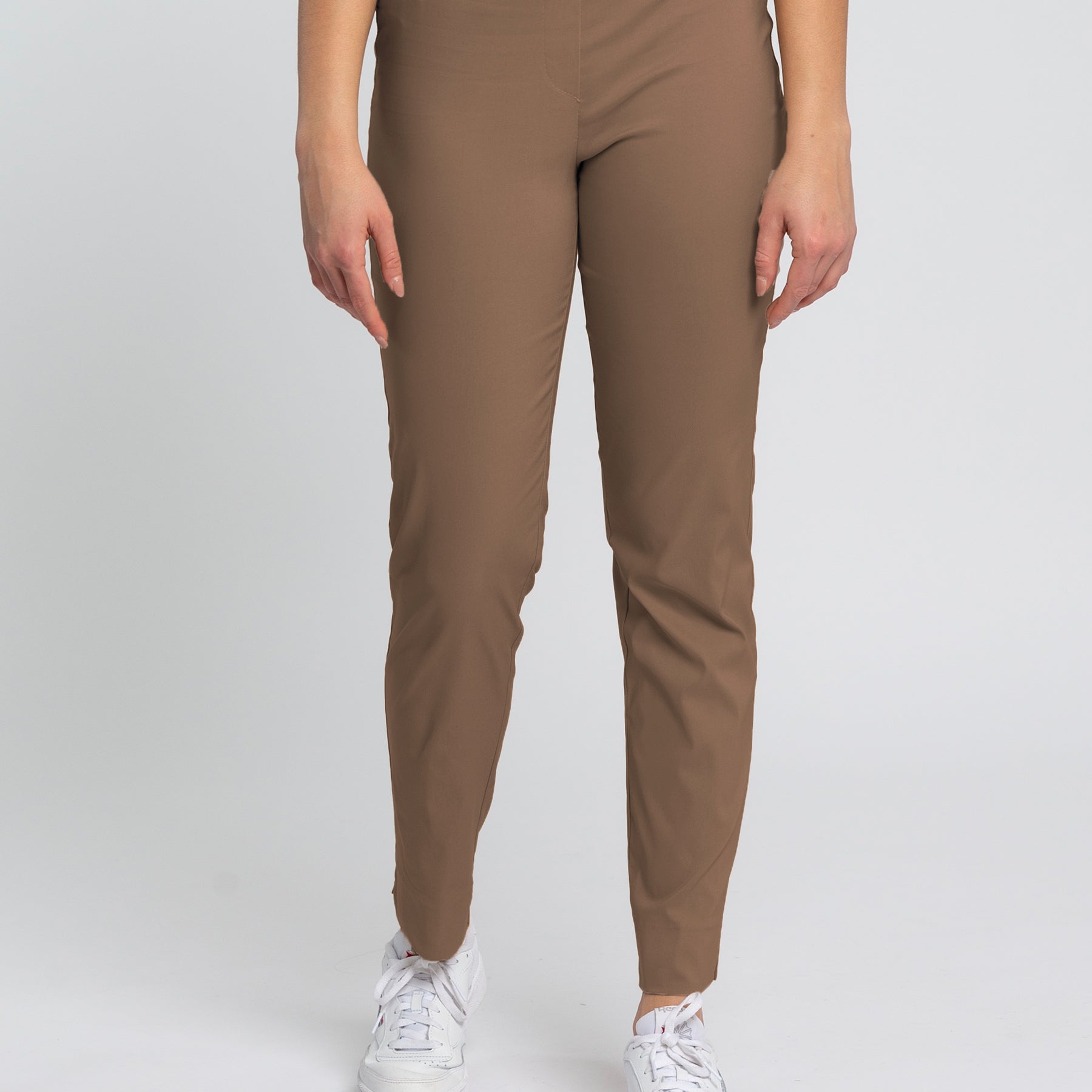 Pantalone Donna Elastico in Vita Tessuto Bengalina Leggero CARLA FERRONI 16020x1