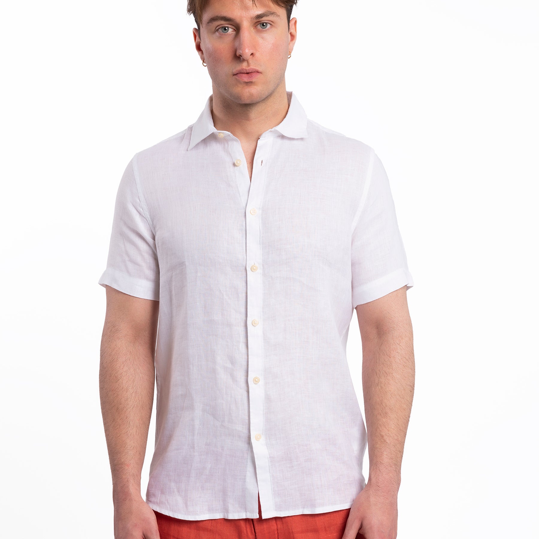 Camicia Uomo Mezza Manica 100% Lino MARKUP MK13005