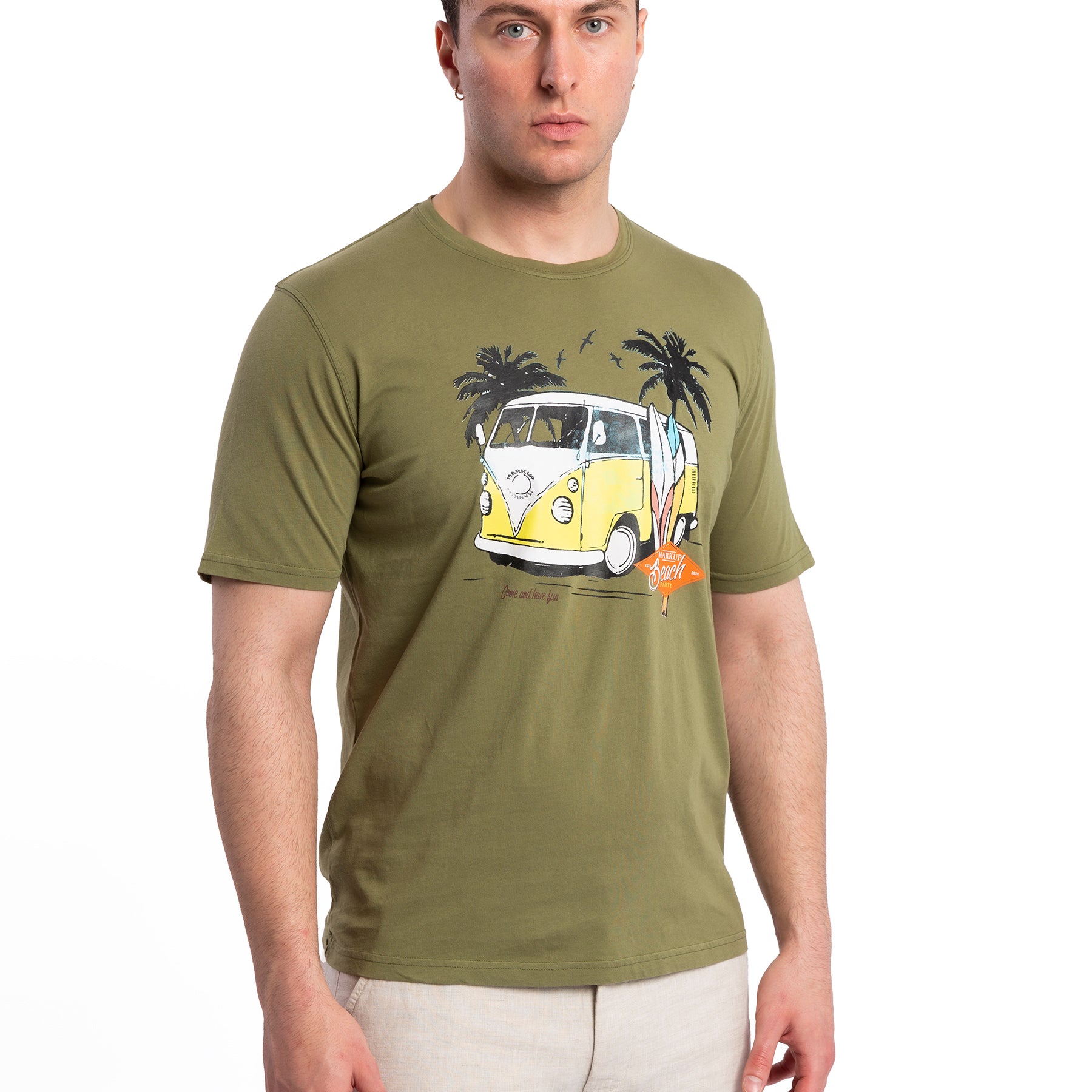 T-shirt Uomo Mezza Manica 100% Cotone MARKUP MK691034