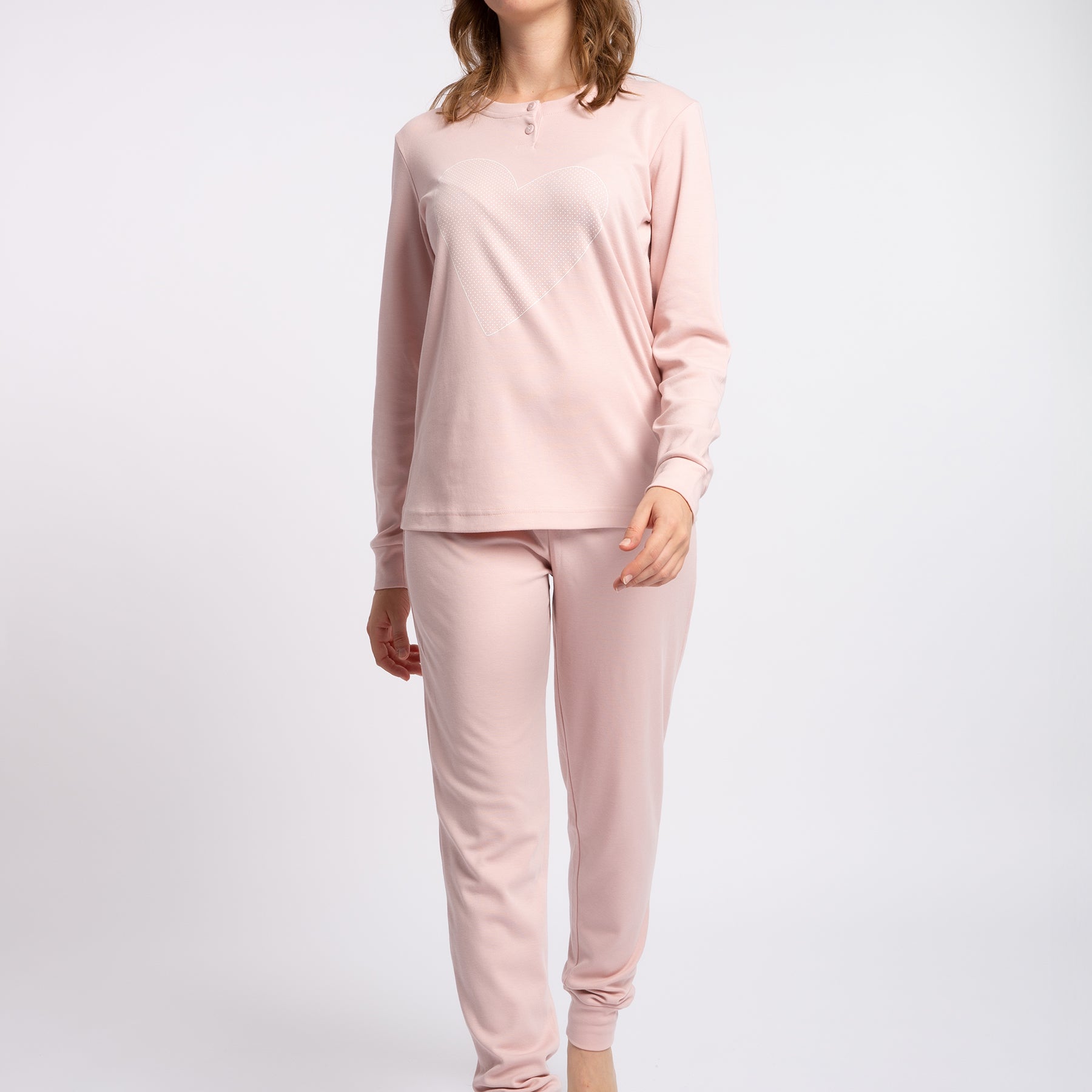 Pigiama Donna Cotone Felpato NOI DI NOTTE FA008786/8972