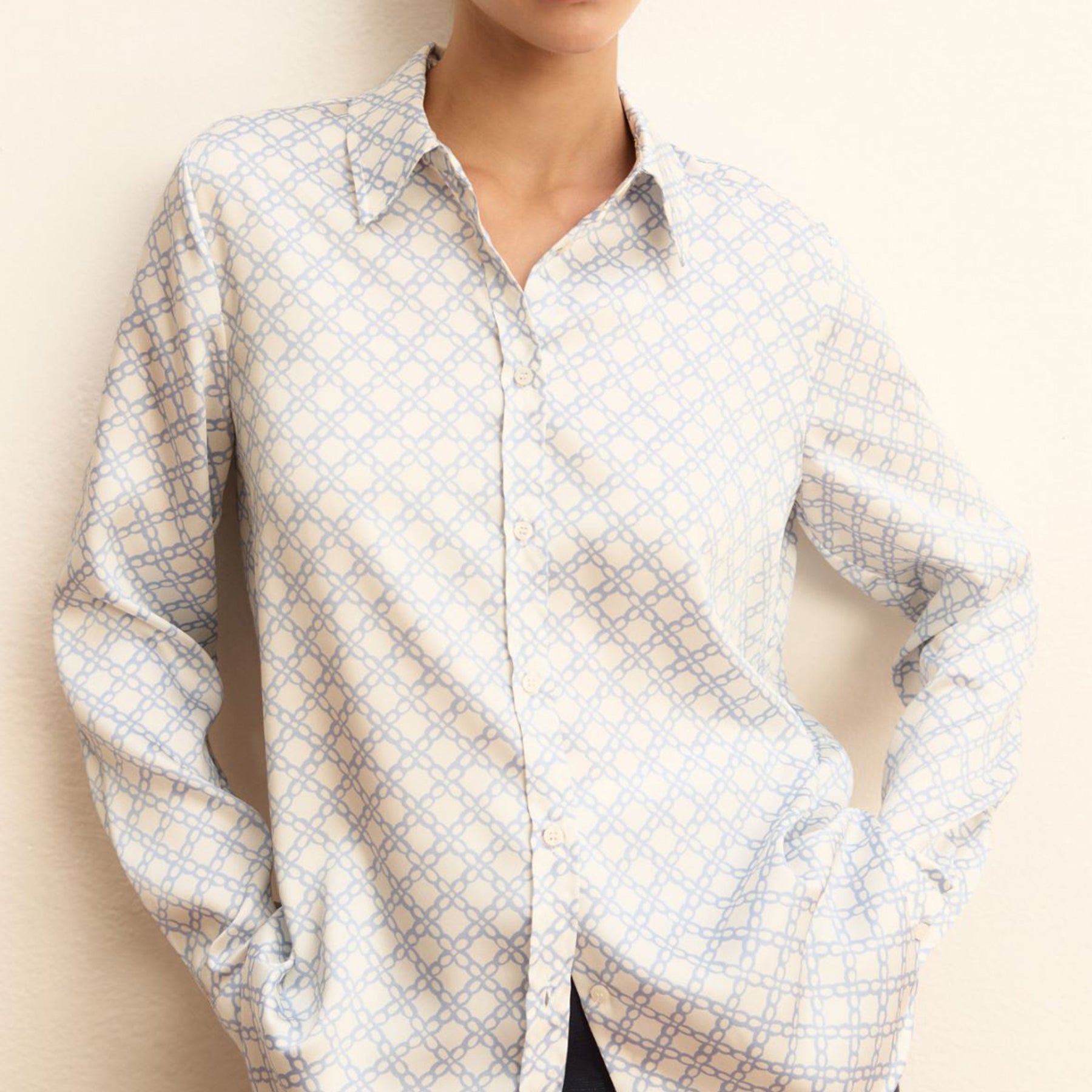 EMME MARELLA Camicia Donna Manica Lunga Raso ART. ANGEL