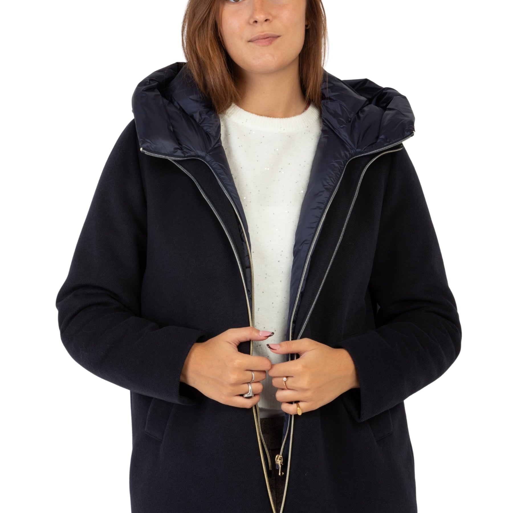 EMME MARELLA Cappotto Donna Corto Panno Imbottito ART. SORRISO