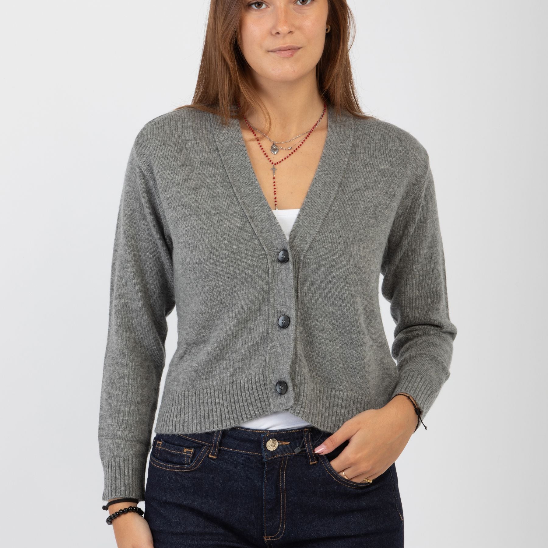 EMME MARELLA Maglia Donna Giacca Cardigan Lana Lana ART. BLAZER