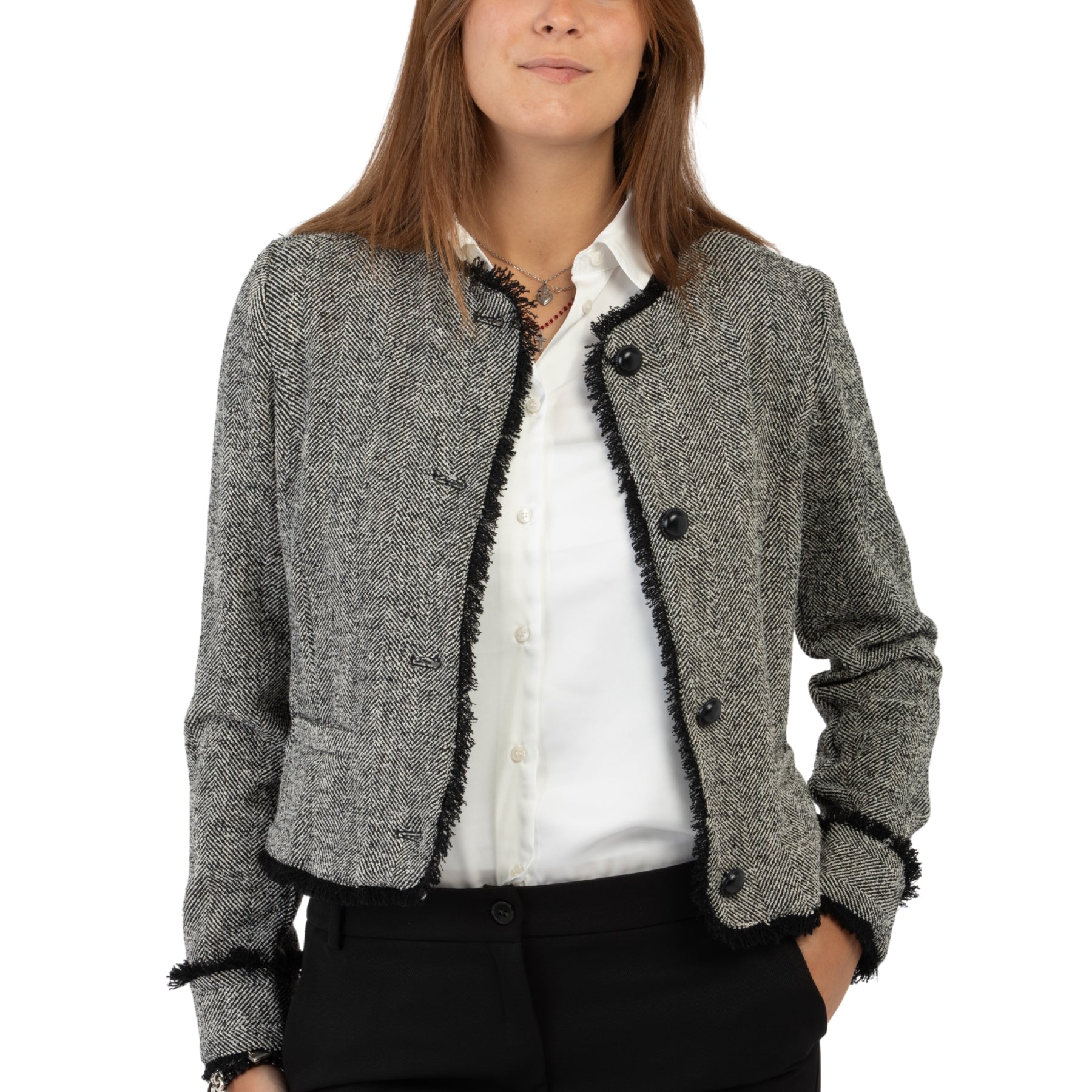 EMME MARELLA Giacca Donna Chanel Spigata ART. SCACCO