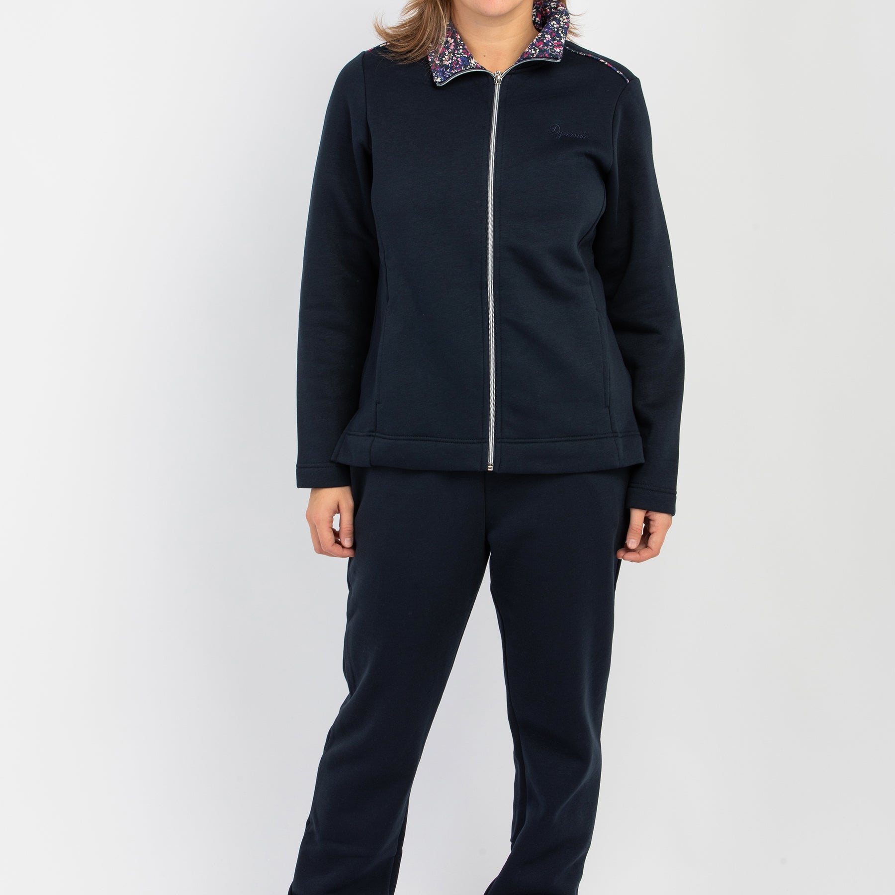 F.LLI CAMPAGNOLO Tuta Donna Cotone Felpato Apertura Zip ART. 8Q76544