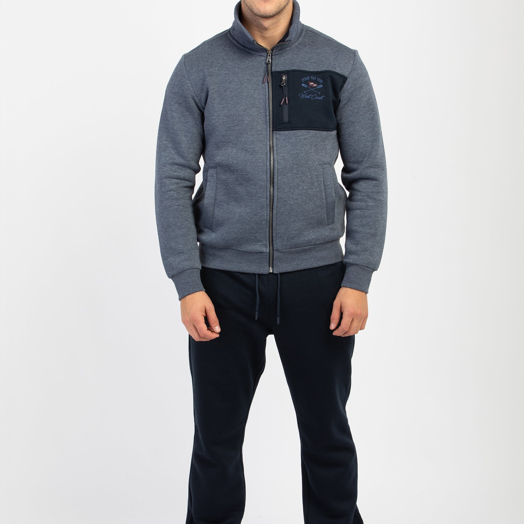 F.LLI CAMPAGNOLO Tuta Uomo Cotone Felpato Apertura Zip ART. 8Q77560/8Q78560