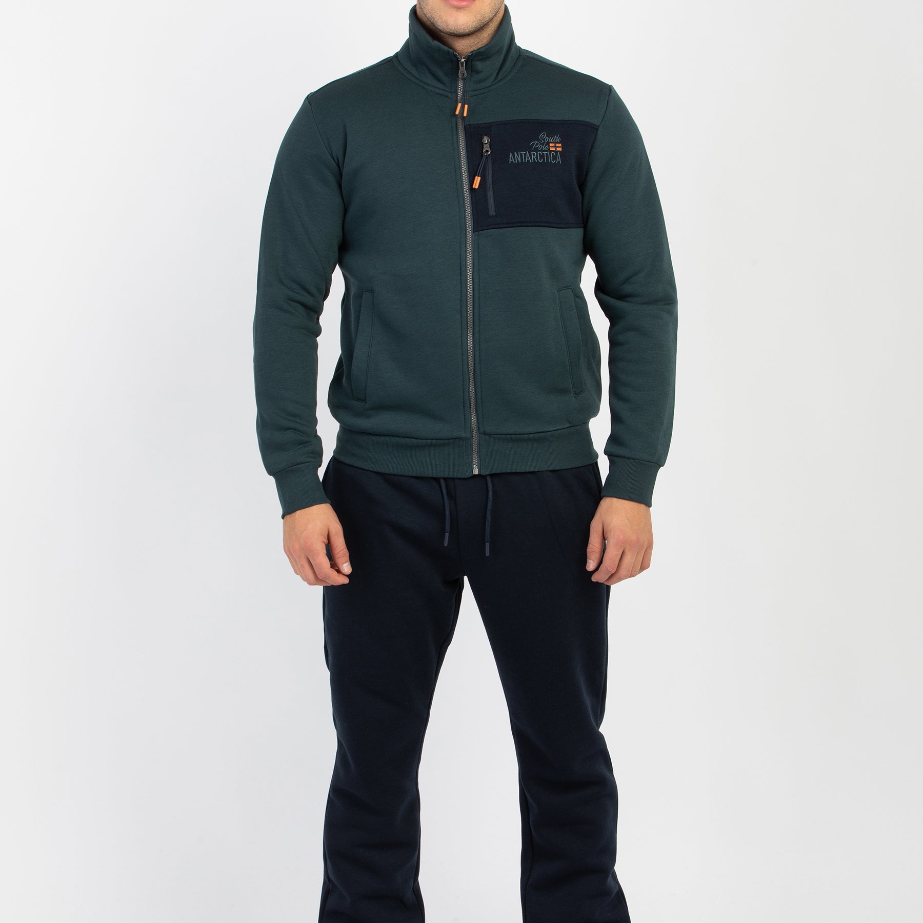 F.LLI CAMPAGNOLO Tuta Uomo Cotone Felpato Apertura Zip ART. 8Q77560/8Q78560