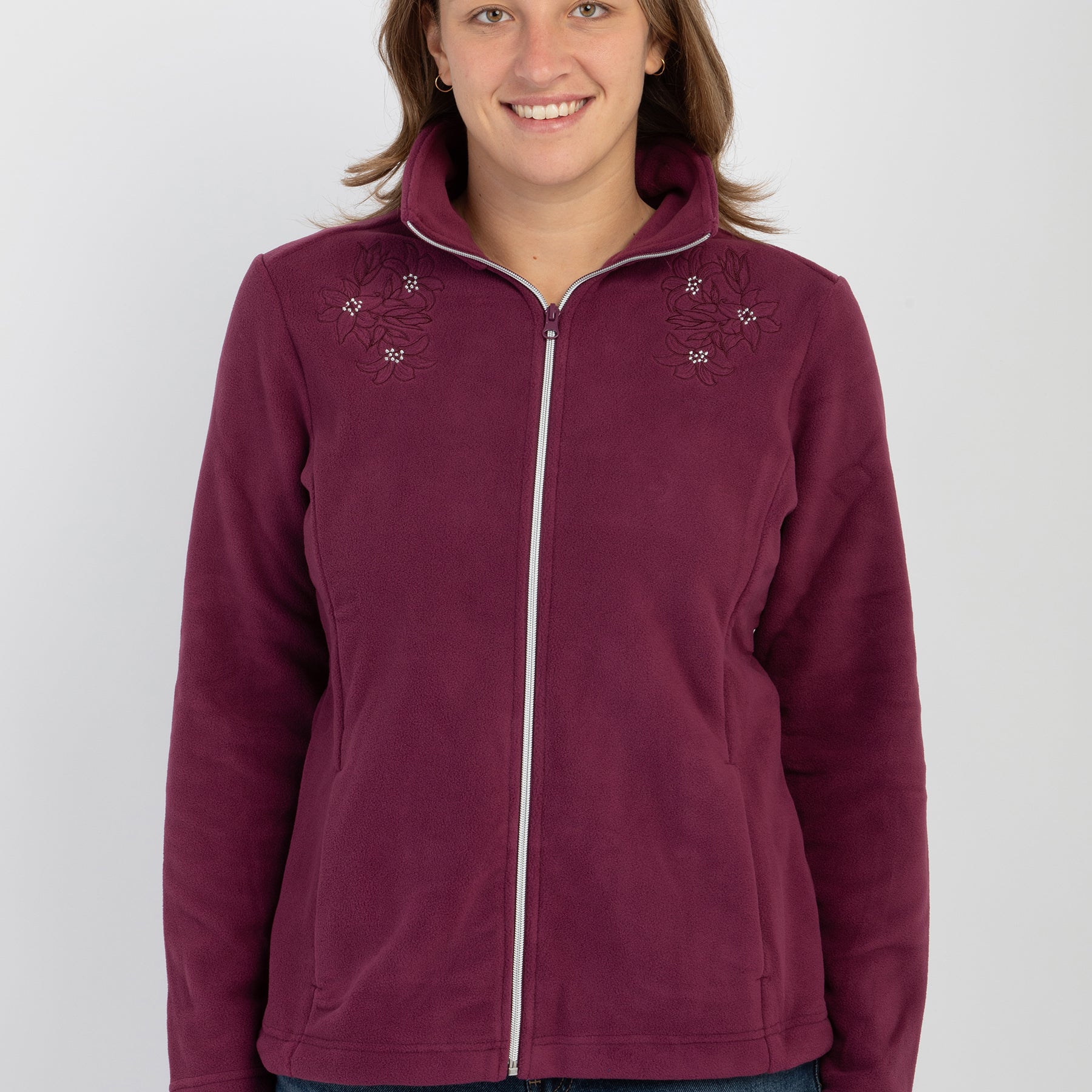 F.LLI CAMPAGNOLO Felpa Giacca Donna Apertura Zip Pile ART. 8Z36327