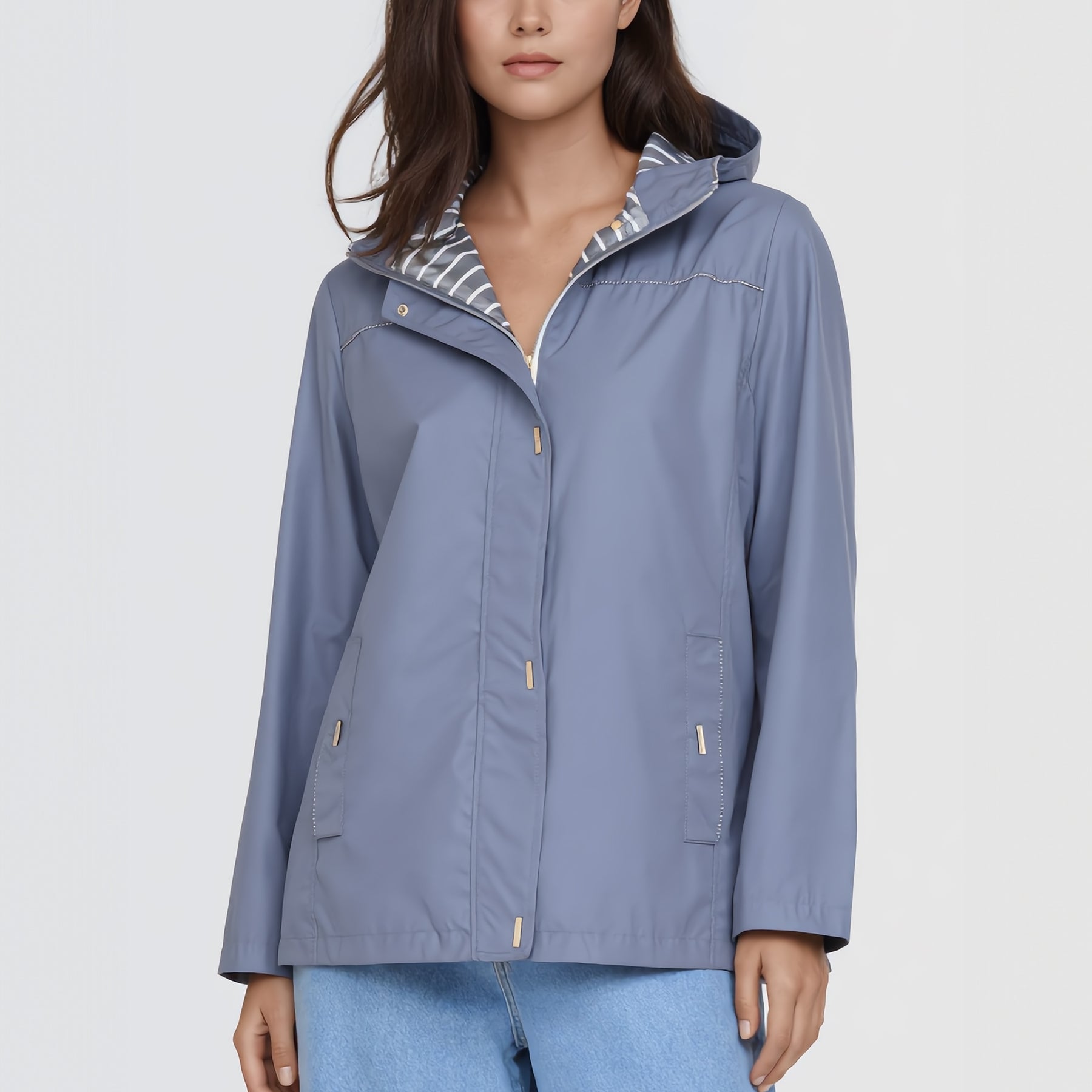 SATINETTE Giubbino Donna Over Reversibile Antipioggia ART. GINEVRA 002