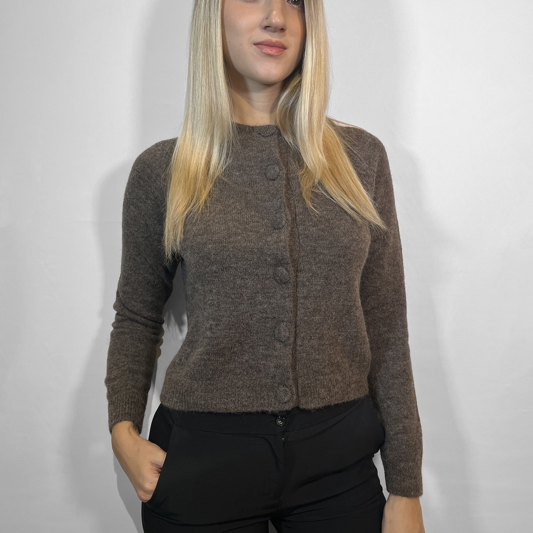 GRAN SASSO Maglia Donna Giacca Coreana Lana Alpaca ART. 23227/36427