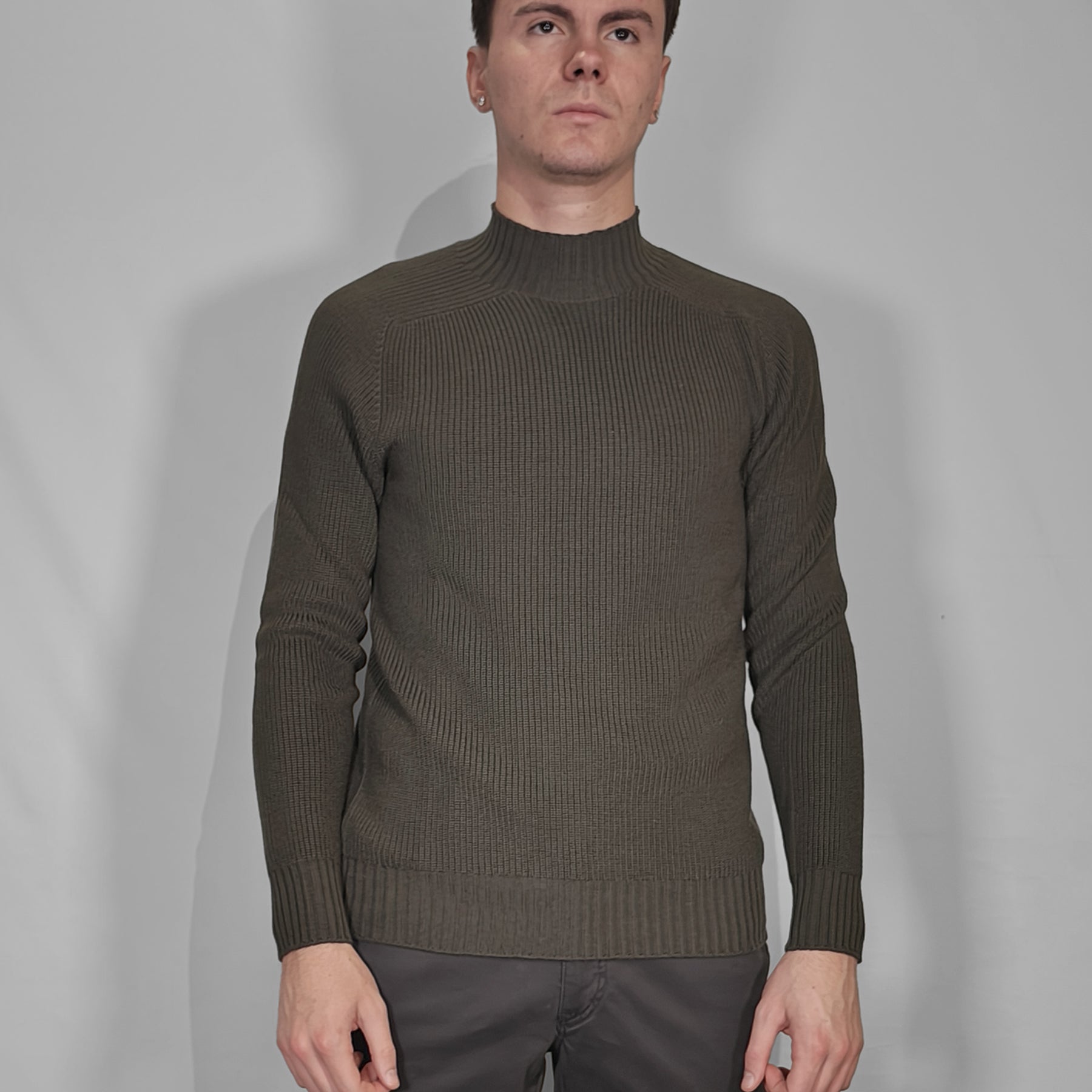 Lupetto Uomo Manica Lunga Costa Inglese 100% Lana Vergine GRAN SASSO 24118/24601