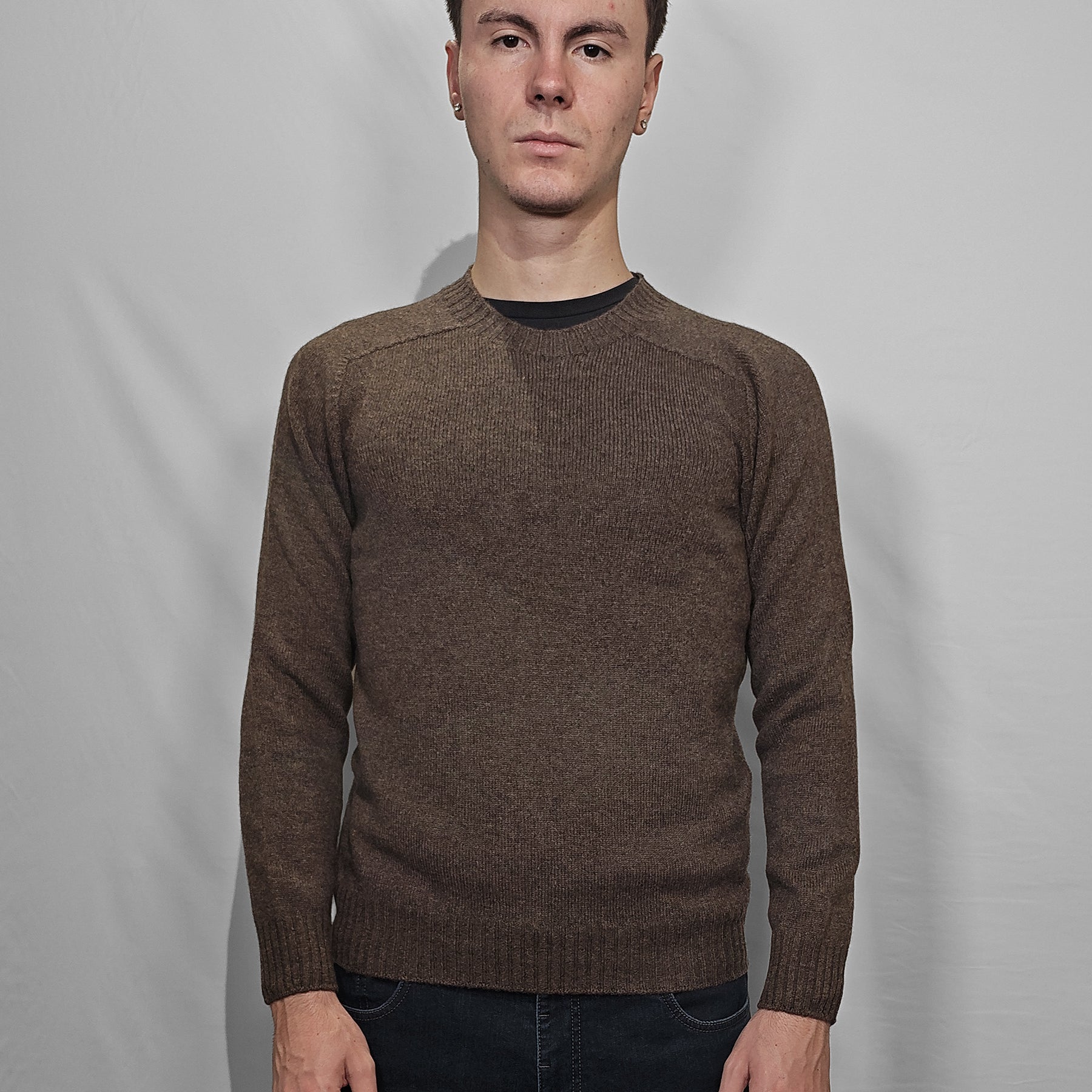 Maglia Uomo Manica Lunga Girocollo 100% Lana Vergine GRAN SASSO 24157/25024