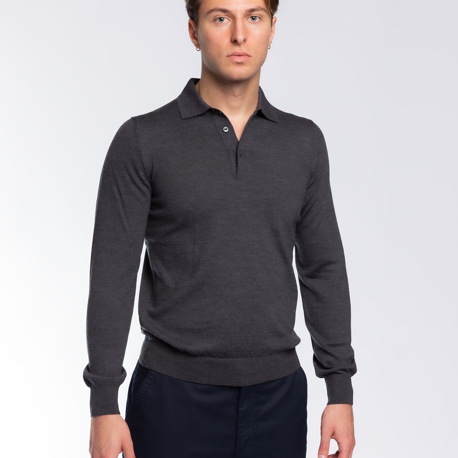 Polo Uomo 100% Lana Merinos GRAN SASSO 55112-14290
