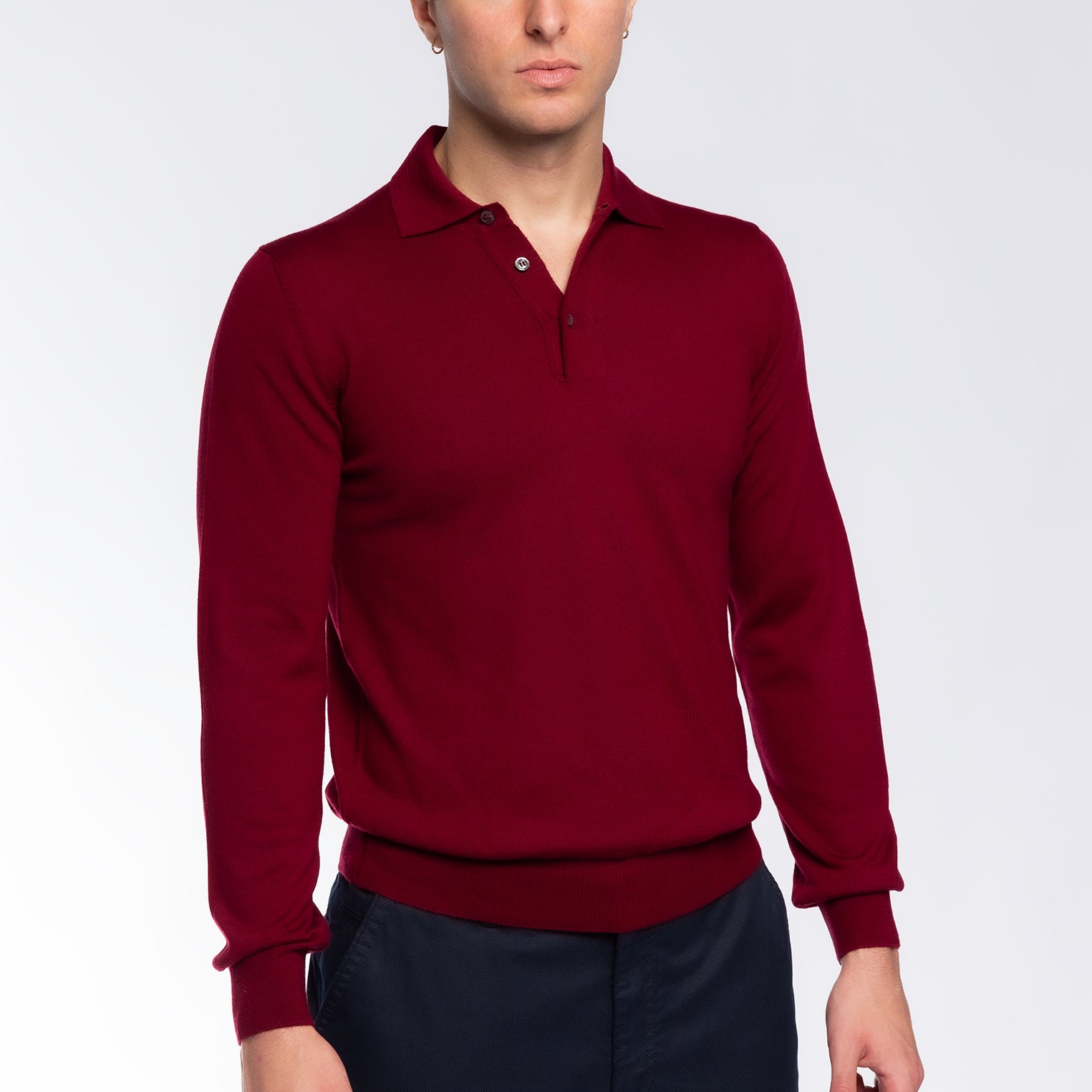 Polo Uomo 100% Lana Merinos GRAN SASSO 55112-14290
