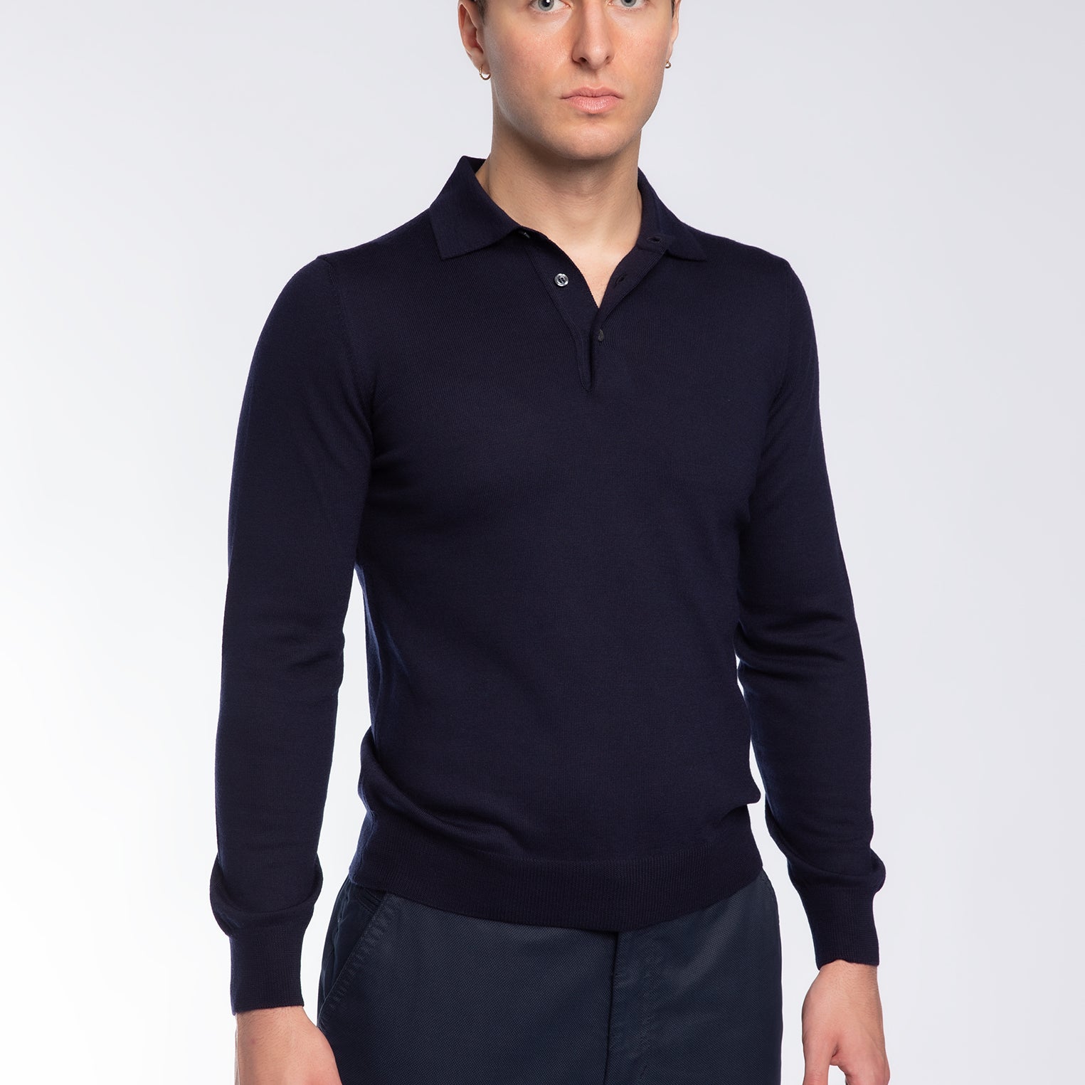 Polo Uomo 100% Lana Merinos GRAN SASSO 55112-14290